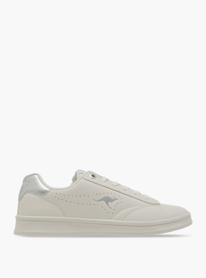 KangaROOS Women's Logo Detail Sneakers with Lace-Up Closure-women-shoes-sneakers-image-3