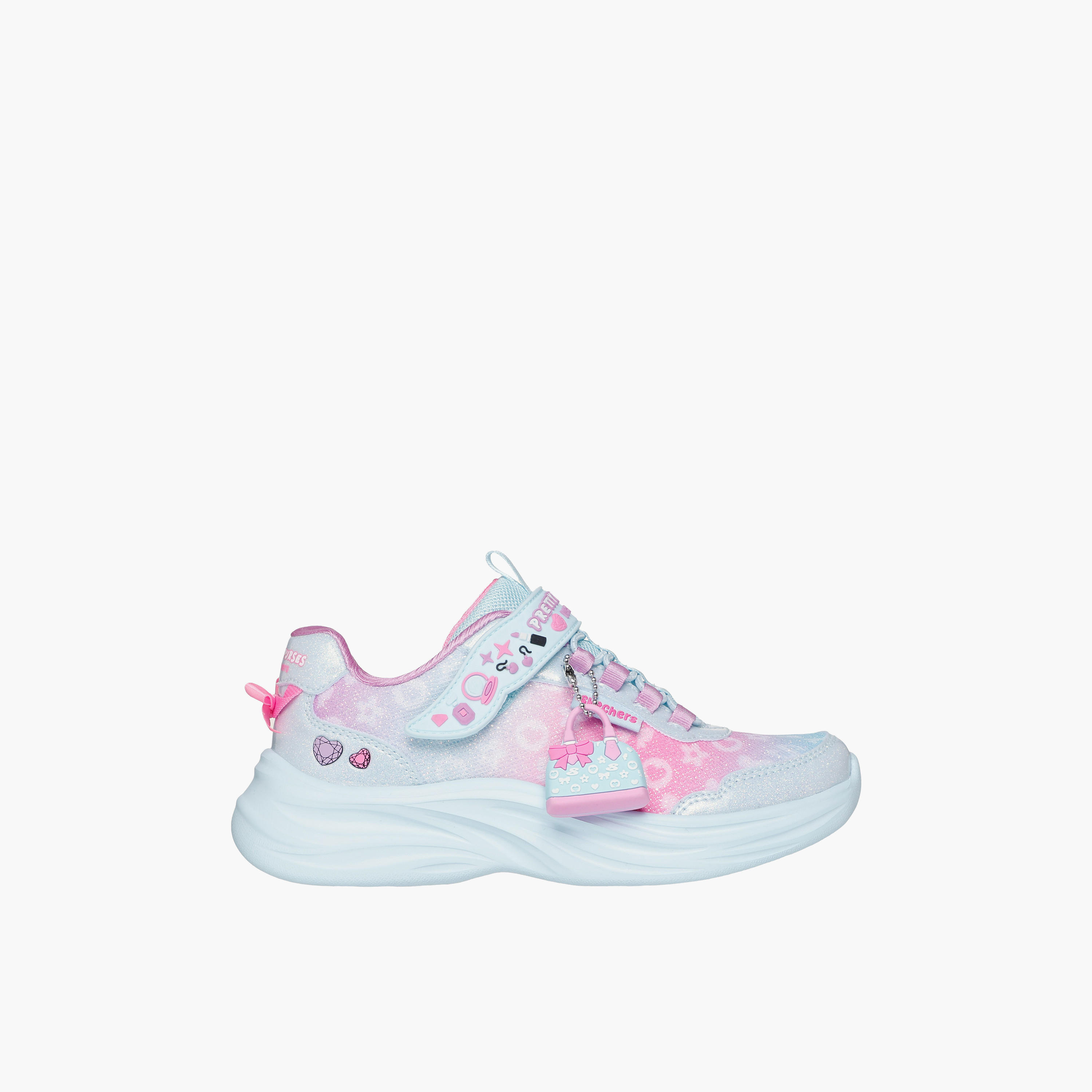 Skechers Girls POWER JAMS 2.0 Hook & Loop Sneakers - 302199L-AQMT-CP-girls-shoes-sneakers-image-3