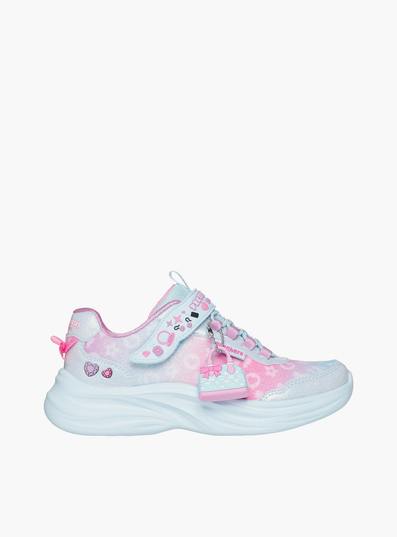 Skechers Girls POWER JAMS 2.0 Hook & Loop Sneakers - 302199L-AQMT-CP-girls-shoes-sneakers-image-3
