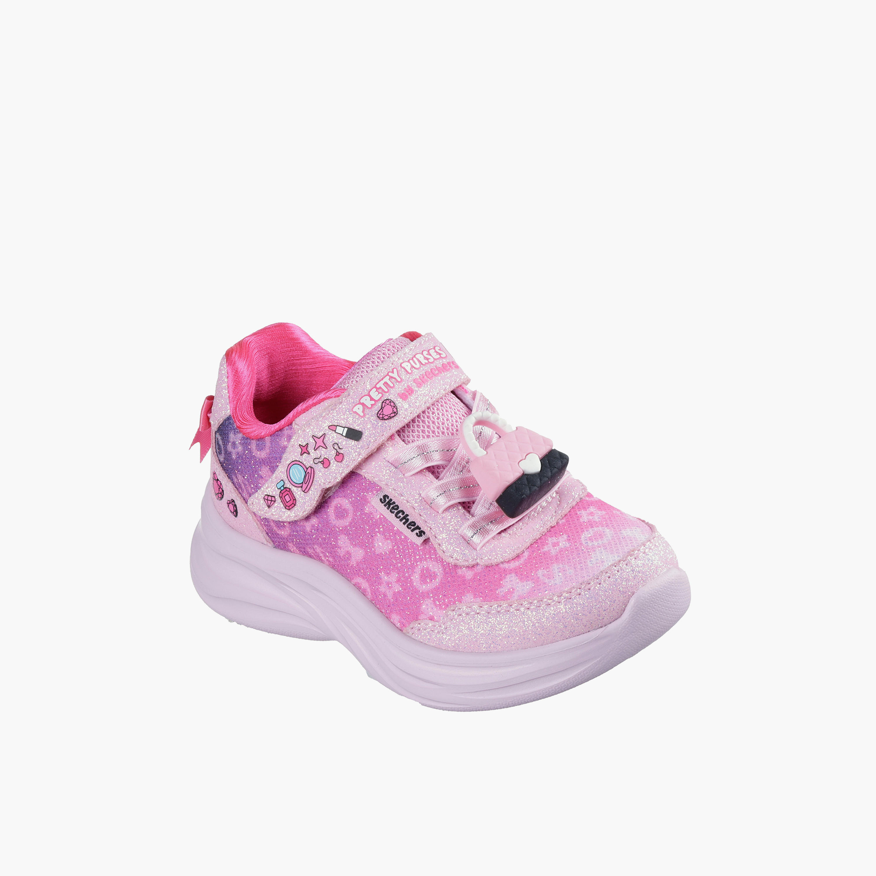Skechers LJO Power Jams Sneakers with Hook & Loop Closure-baby-girls-shoes-closedshoes-image-1
