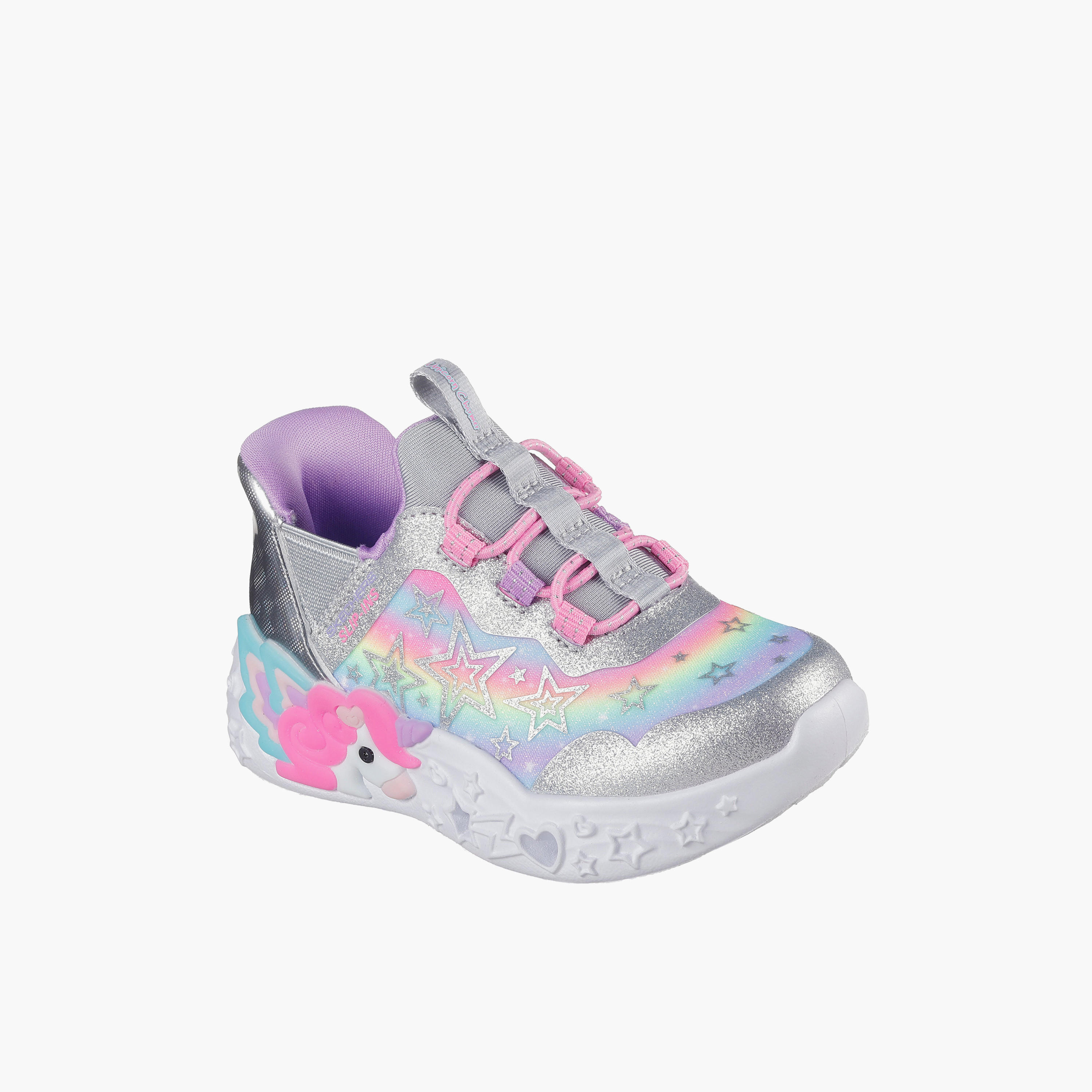 Skechers UNICORN CHARMER Slip-On Sneakers - 302297N-SMLT-baby-girls-shoes-closedshoes-image-1
