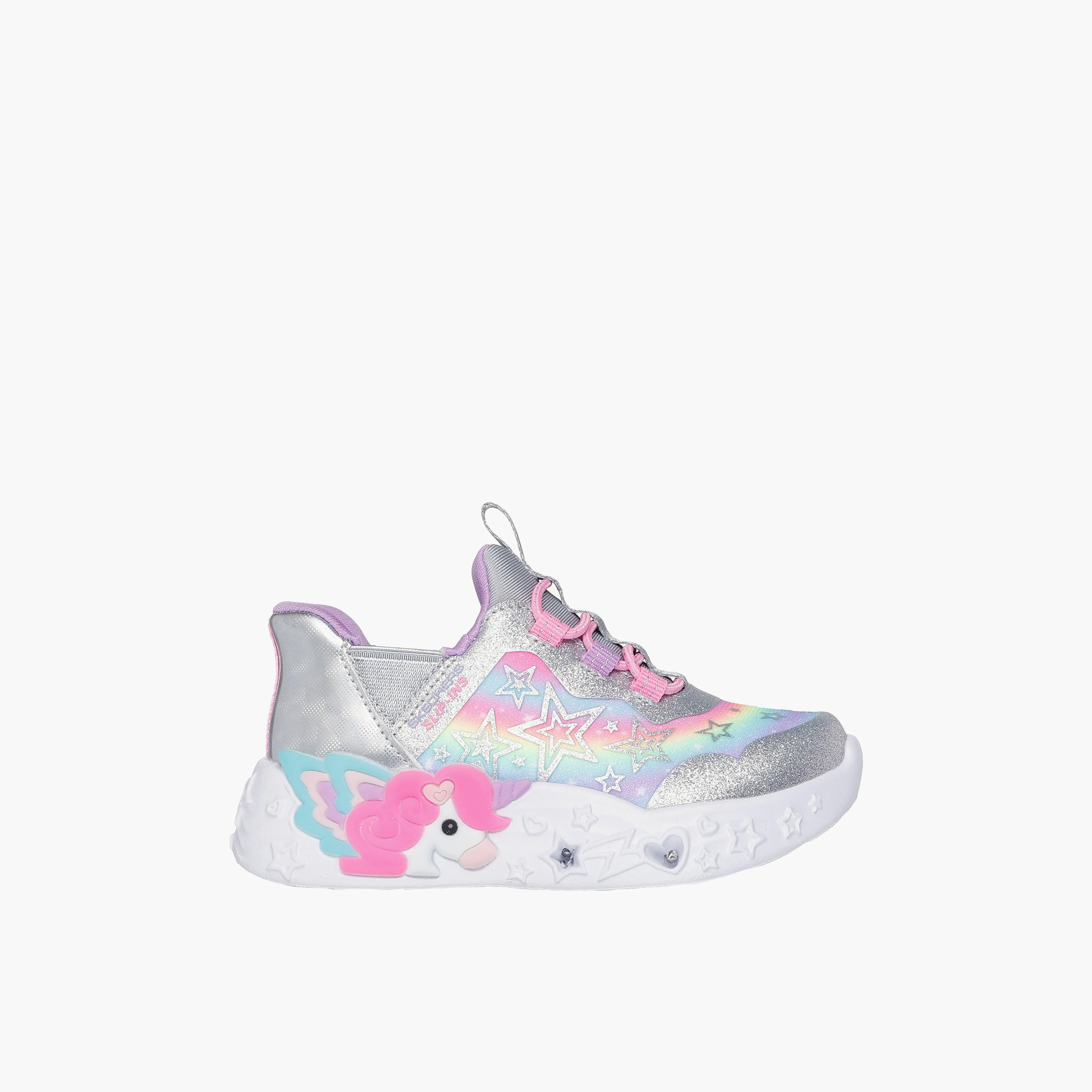 Skechers UNICORN CHARMER Slip-On Sneakers - 302297N-SMLT-baby-girls-shoes-closedshoes-image-4