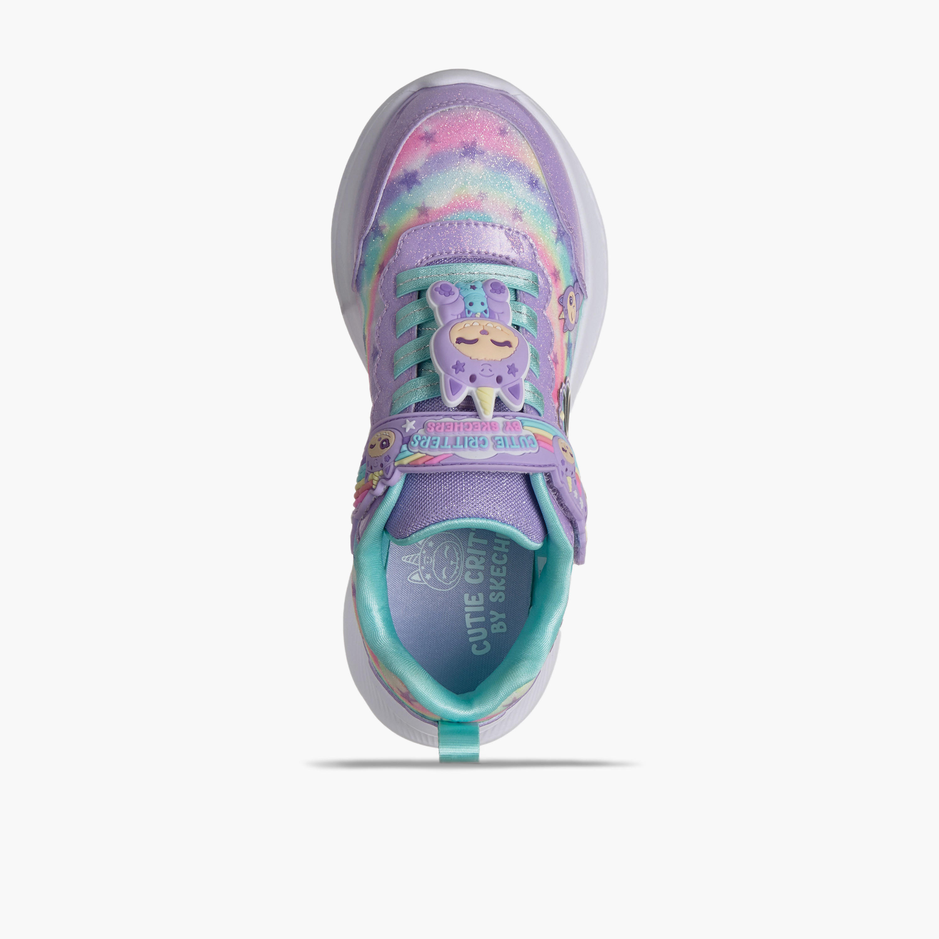 حذاء سنيكرز طول الكاحل بشريط إغلاق جامبسترز للفتيات من سكيتشرز-girls-shoes-sneakers-image-3