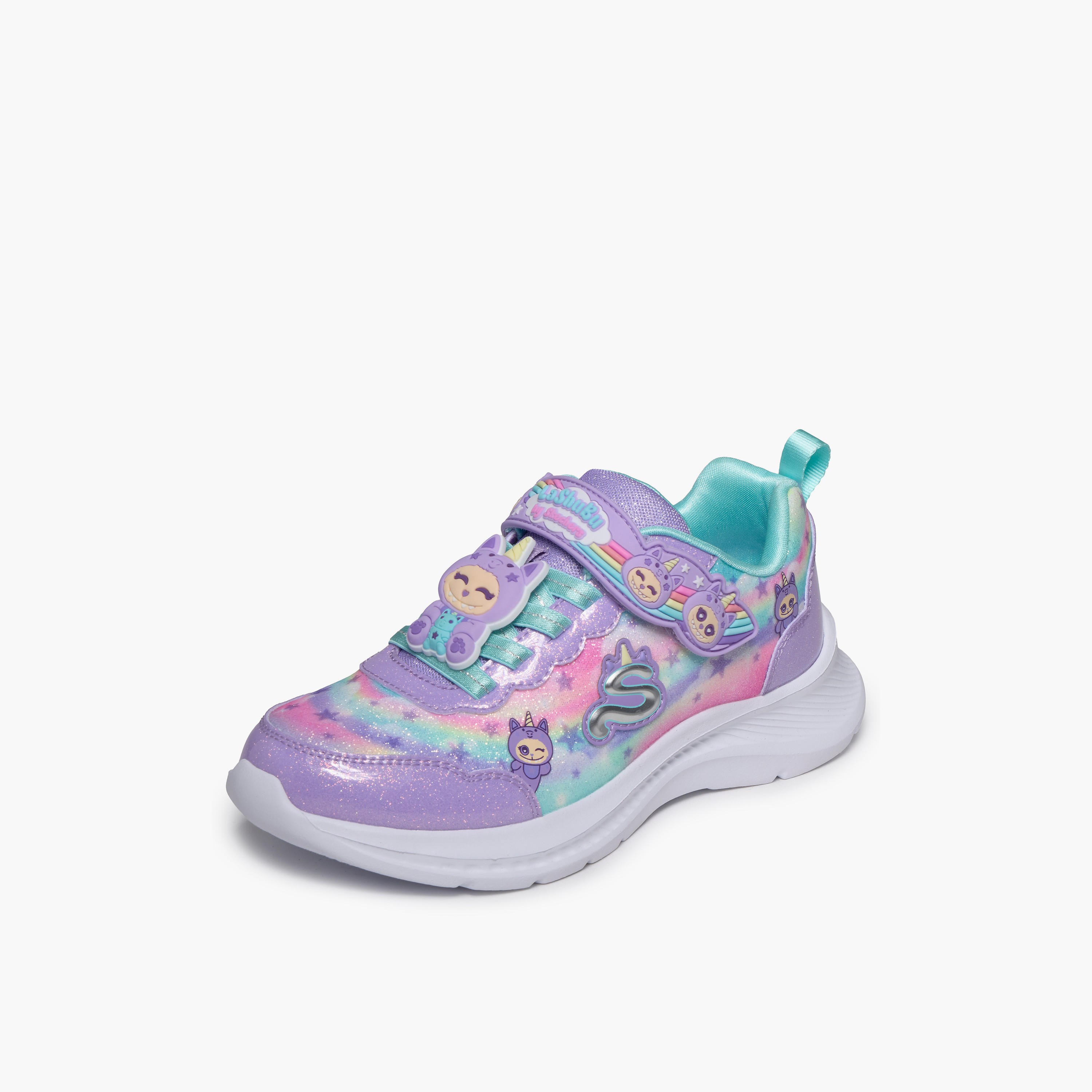 حذاء سنيكرز طول الكاحل بشريط إغلاق جامبسترز للفتيات من سكيتشرز-girls-shoes-sneakers-image-5