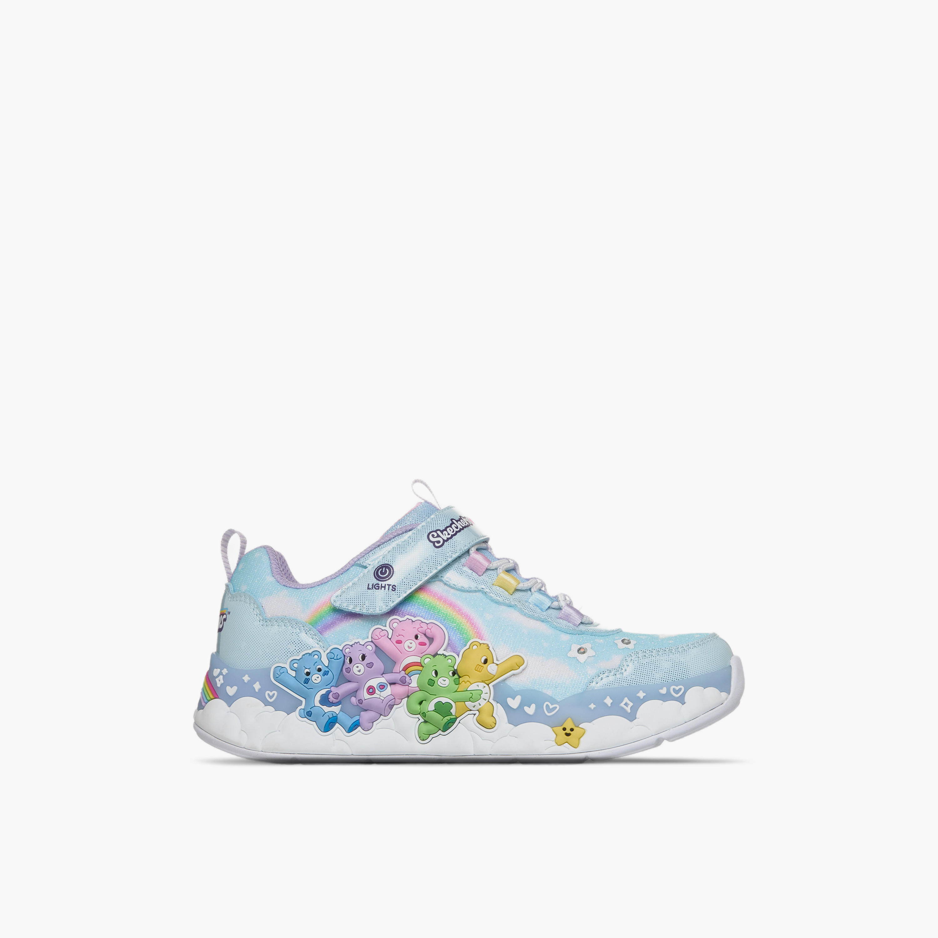 حذاء سنيكرز مضيء هاجز إن سناجز بكاحل وشريط إغلاق لاصق للبنات من سكيتشرز-girls-shoes-sneakers-image-2