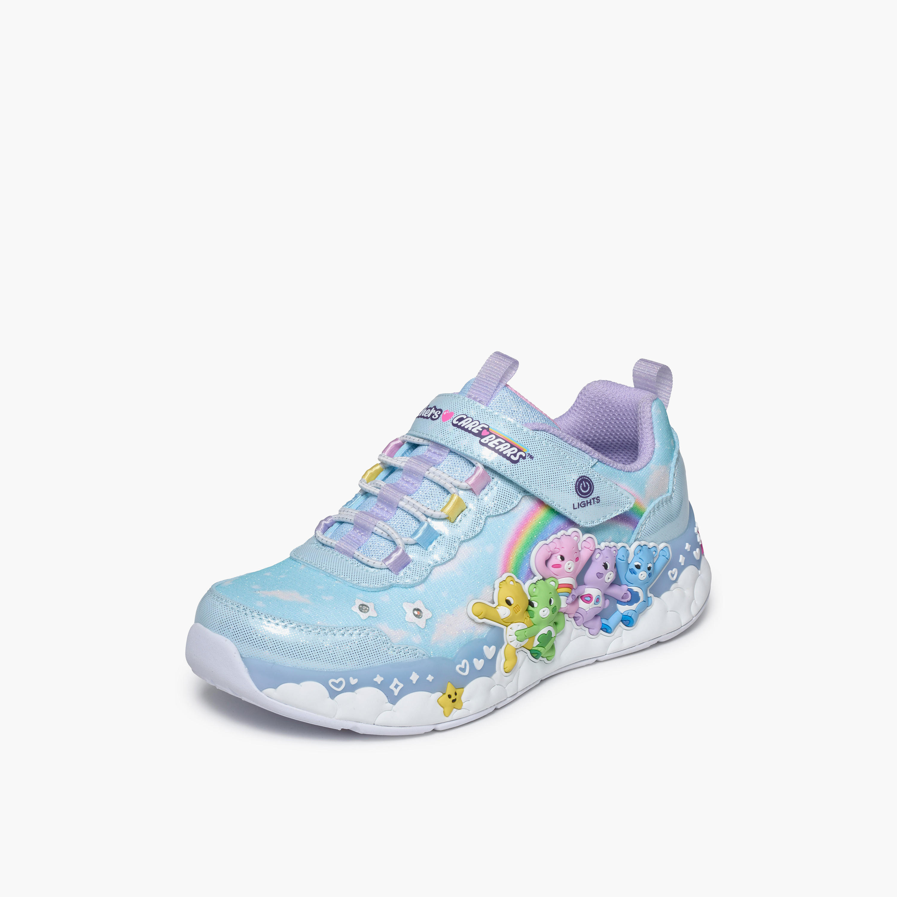 حذاء سنيكرز مضيء هاجز إن سناجز بكاحل وشريط إغلاق لاصق للبنات من سكيتشرز-girls-shoes-sneakers-image-3