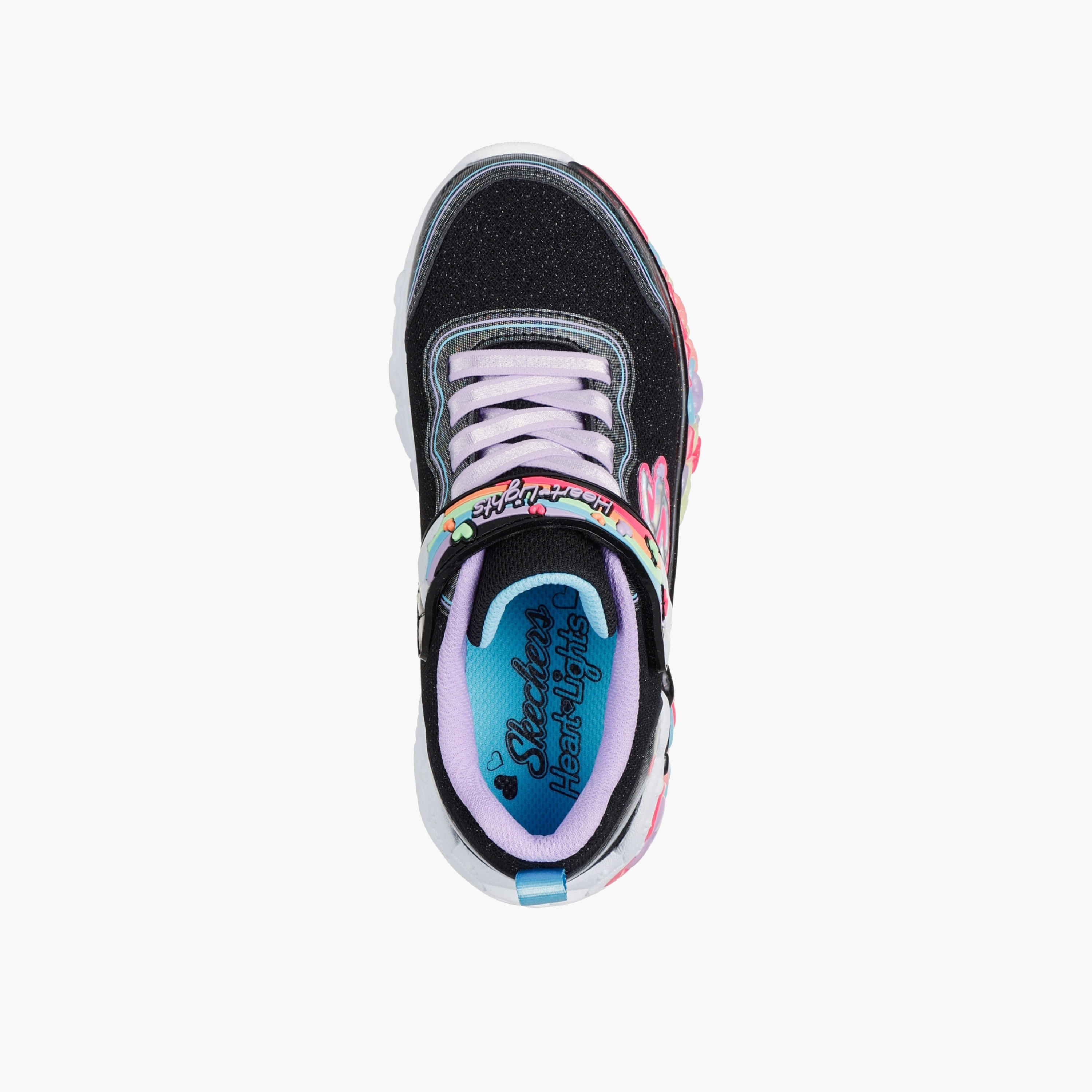 Skechers Girls ETERNAL HEART LIGHTS - UP Hook & Loop Sports Shoes-girls-shoes-sneakers-image-2