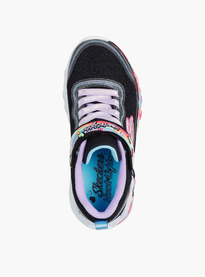 Skechers Girls ETERNAL HEART LIGHTS - UP Hook & Loop Sports Shoes-girls-shoes-sneakers-image-2