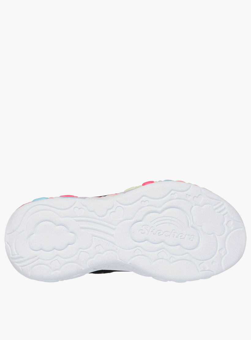 Skechers Girls ETERNAL HEART LIGHTS - UP Hook & Loop Sports Shoes-girls-shoes-sneakers-image-3