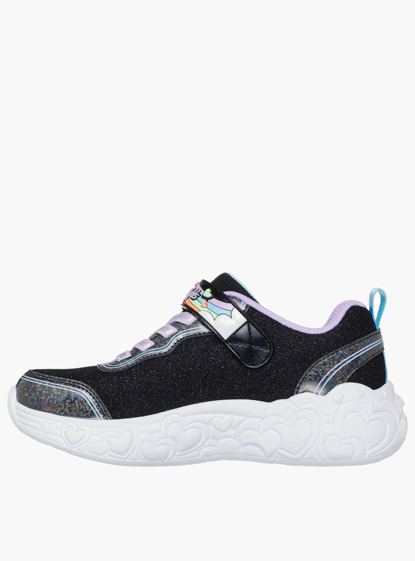Skechers Girls ETERNAL HEART LIGHTS - UP Hook & Loop Sports Shoes-girls-shoes-sneakers-image-5