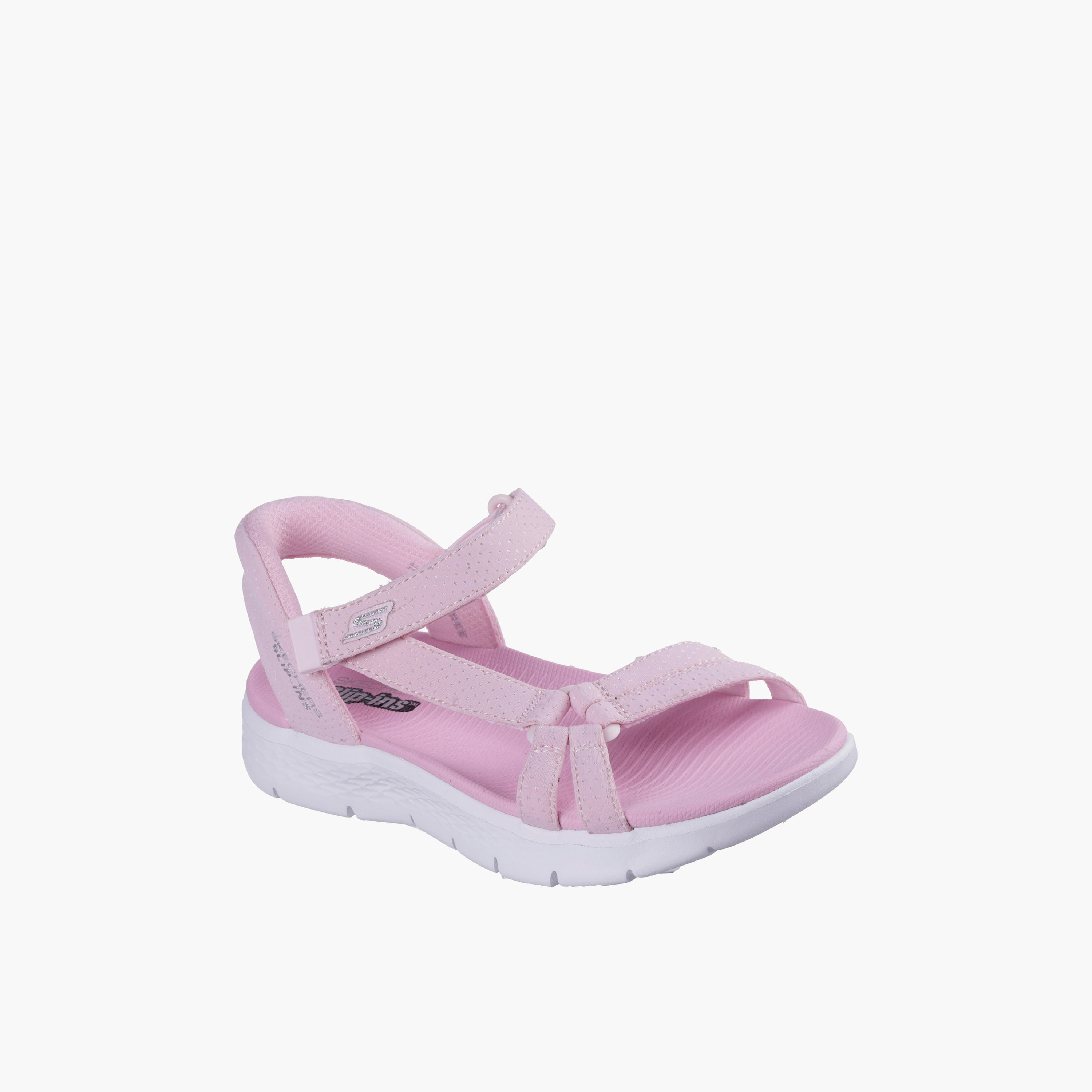 Skechers Girls GO WALK FLEX Hook & Loop Strap Sandals - 303028L-LTPK-CP-girls-shoes-sandals-image-1
