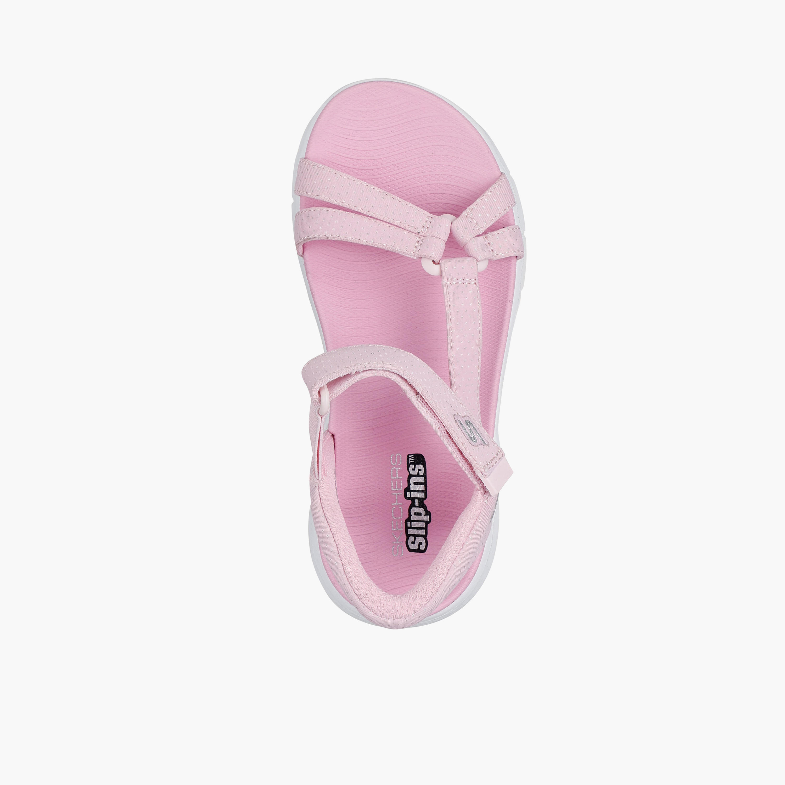 Skechers Girls GO WALK FLEX Hook & Loop Strap Sandals - 303028L-LTPK-CP-girls-shoes-sandals-image-2