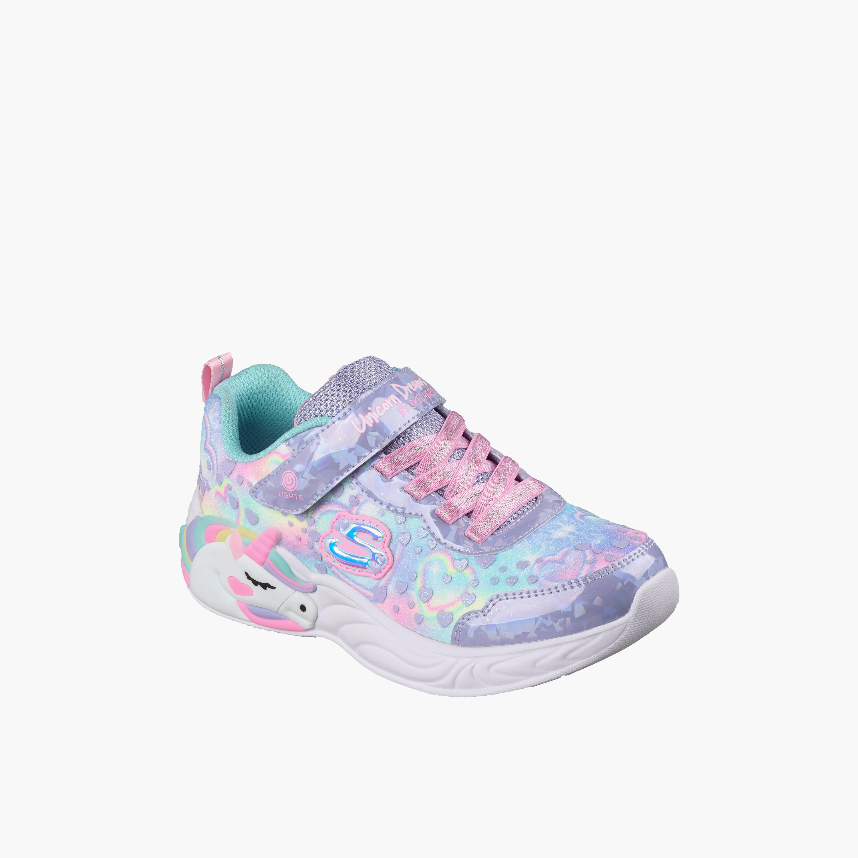 Skechers Girls UNICORN DREAMS Hook & Loop Sneakers-girls-shoes-sneakers-image-1