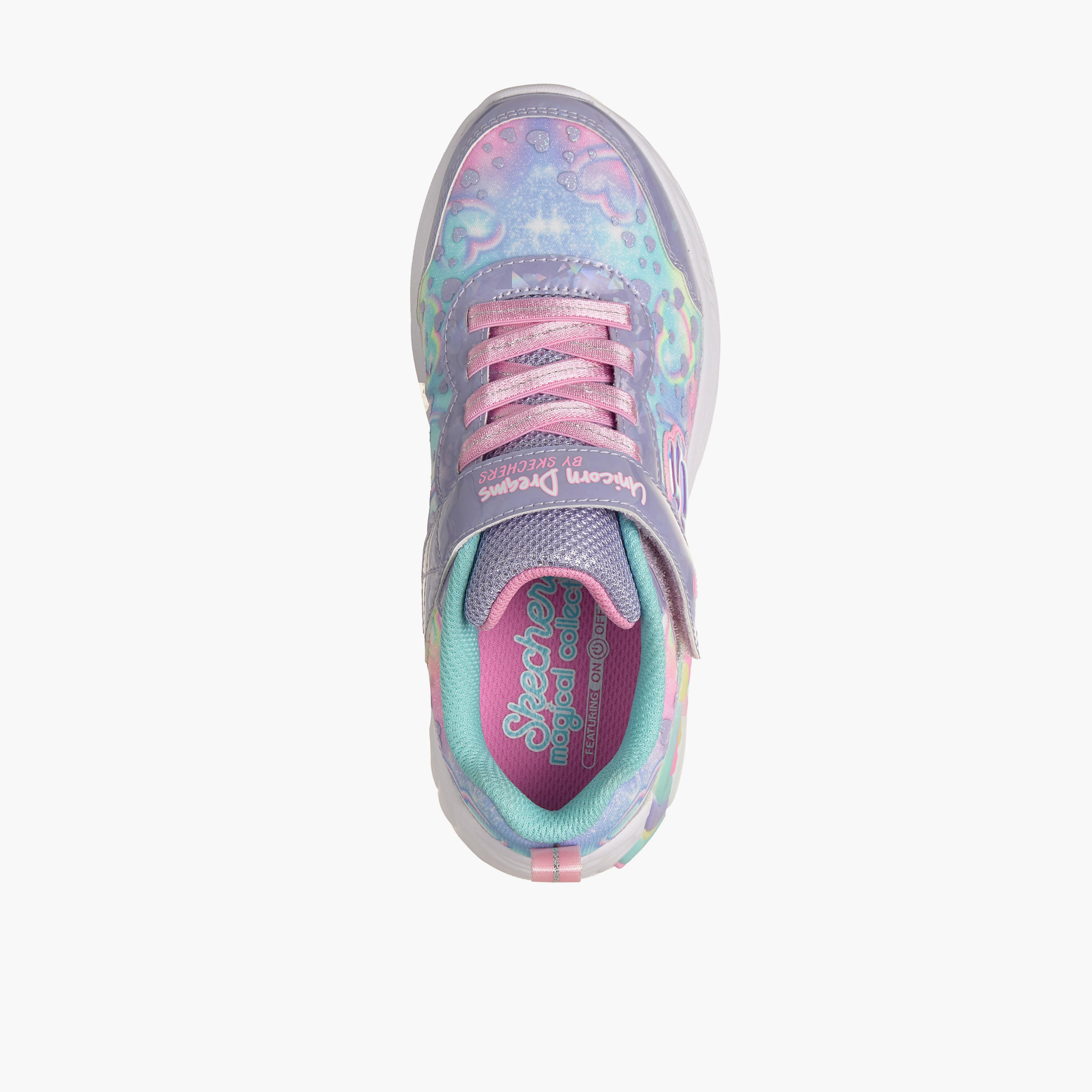 Skechers Girls UNICORN DREAMS Hook & Loop Sneakers-girls-shoes-sneakers-image-3