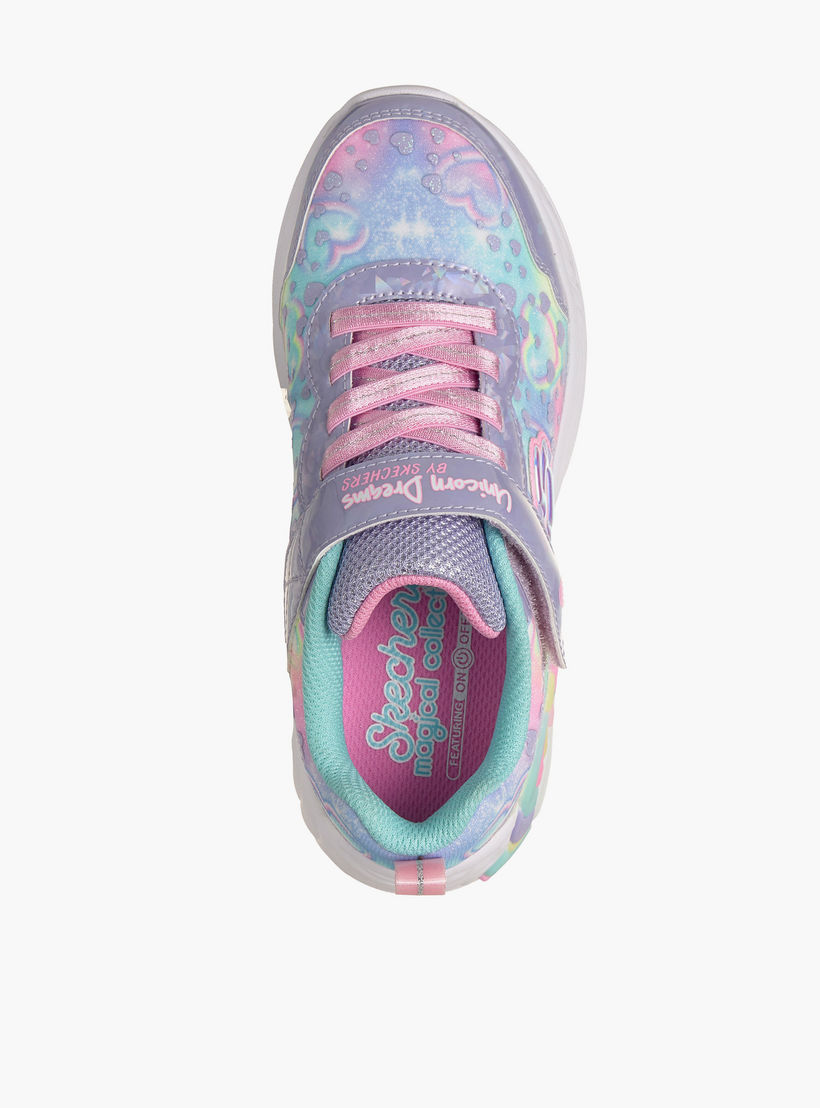 Skechers Girls UNICORN DREAMS Hook & Loop Sneakers-girls-shoes-sneakers-image-3