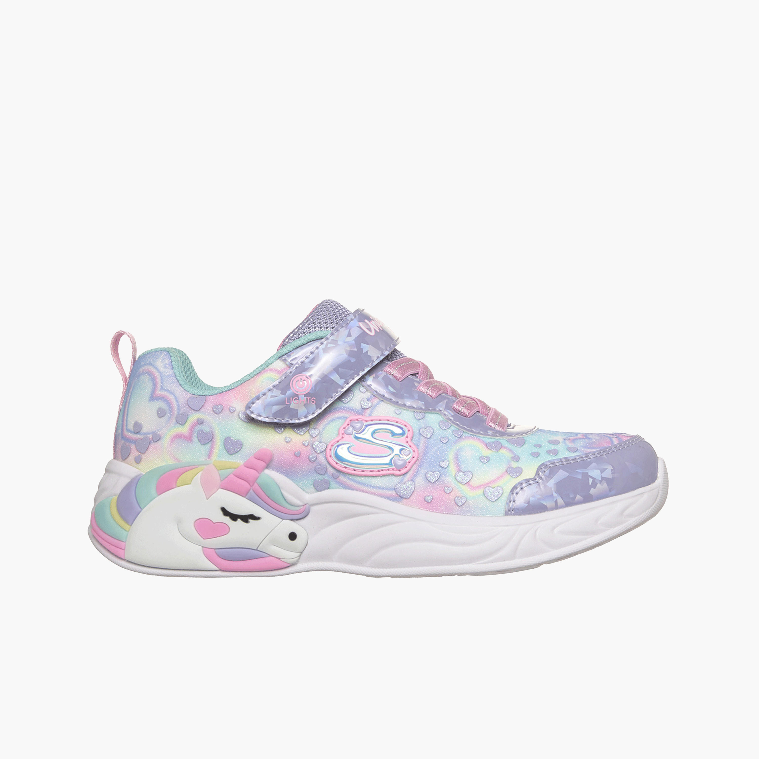 حذاء رياضي للبنات يونيكورن دريمز بإضاءة من سكيتشرز-girls-shoes-sneakers-image-1