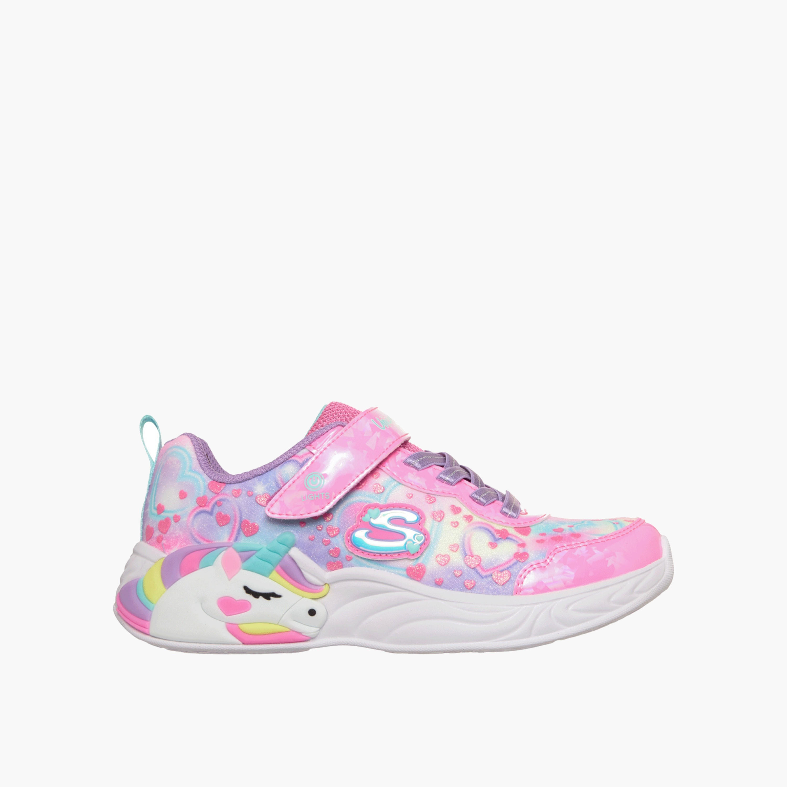 Skechers Girls UNICORN DREAMS Light-Up Sports Shoes-sports-girls-shoes-image-1