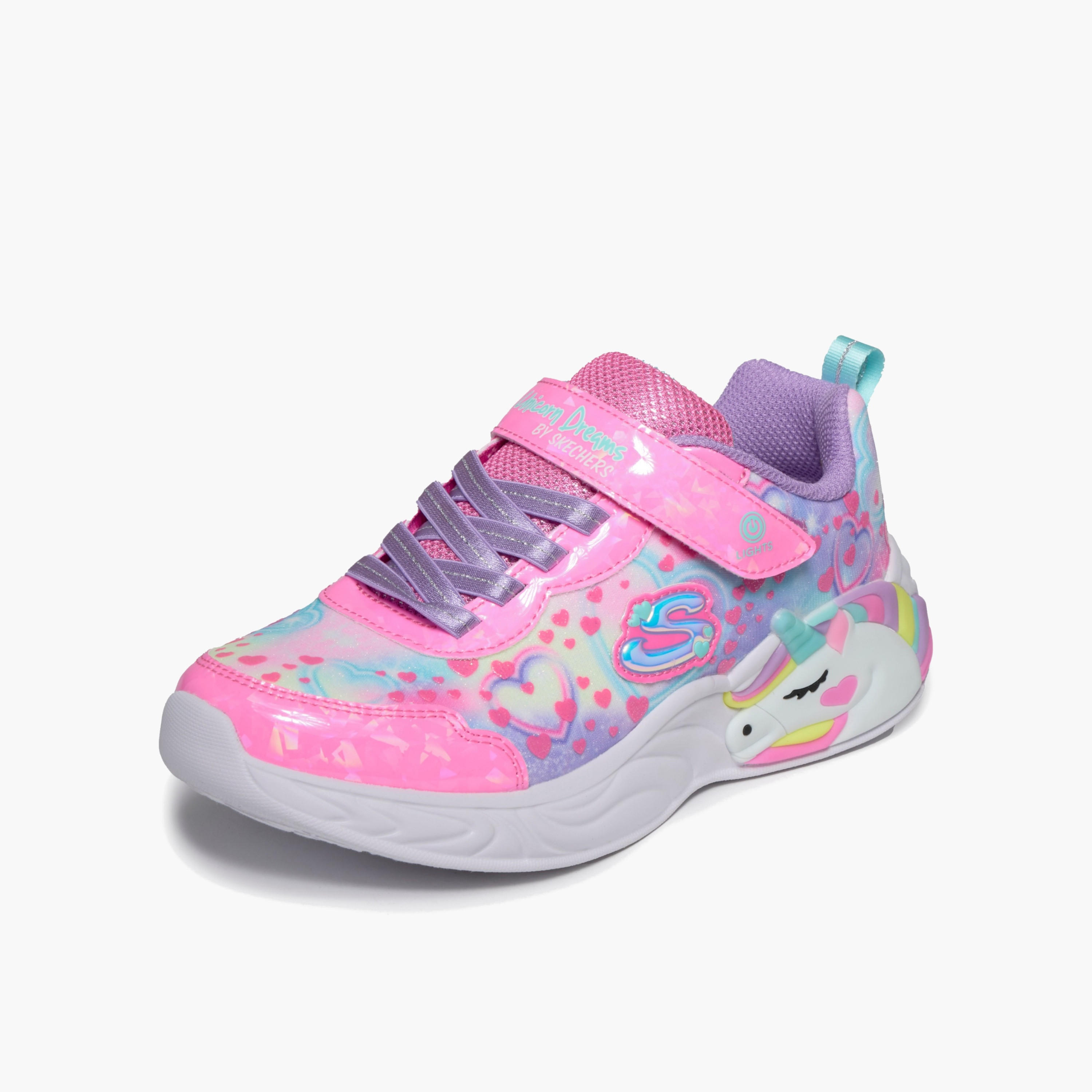 Skechers Girls UNICORN DREAMS Light-Up Sports Shoes-sports-girls-shoes-image-4