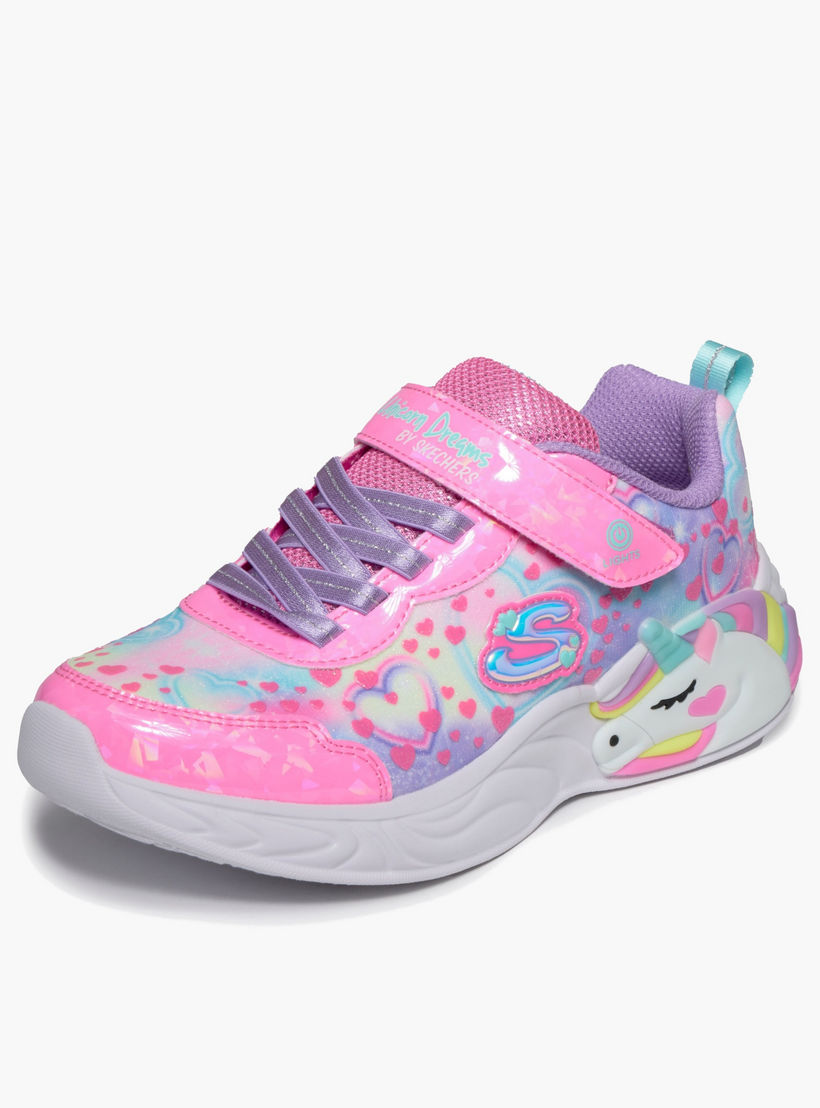 Skechers Girls UNICORN DREAMS Light-Up Sports Shoes-sports-girls-shoes-image-4