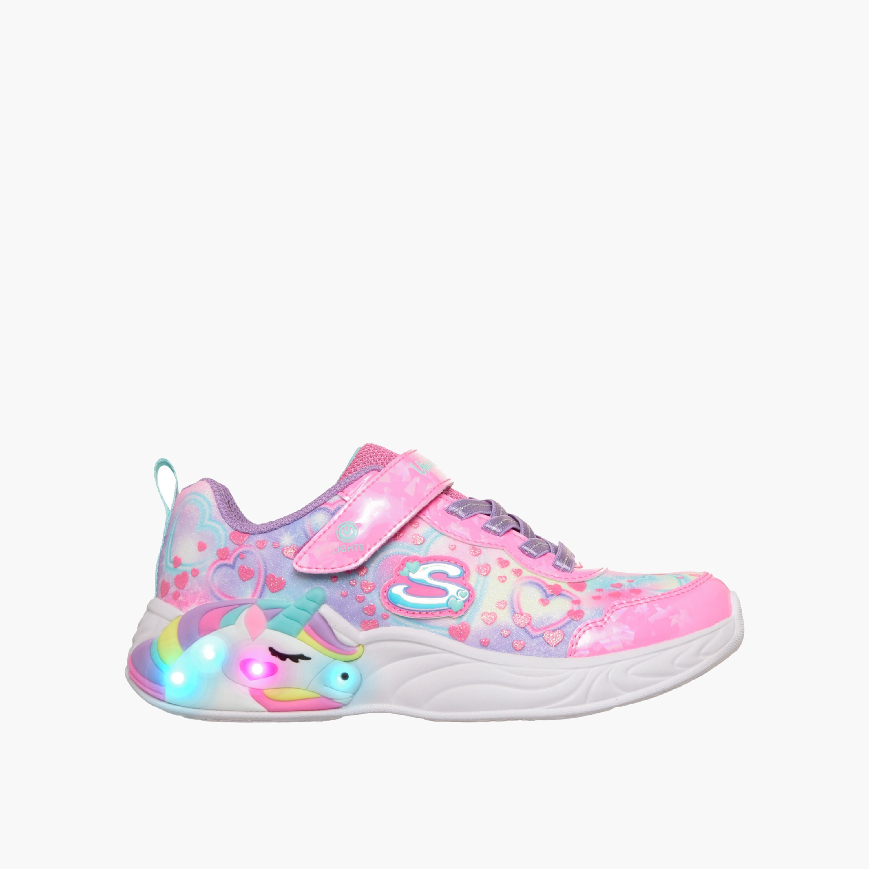 Skechers Girls UNICORN DREAMS Light-Up Sports Shoes-sports-girls-shoes-image-5