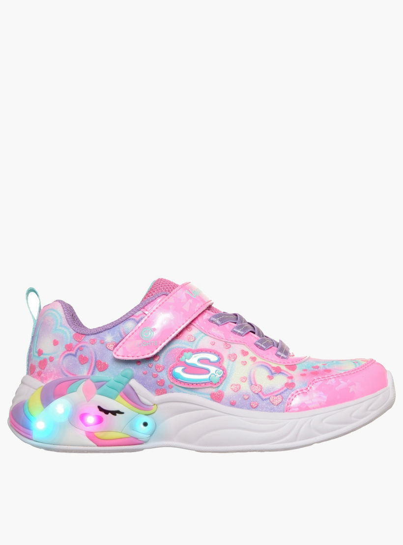 Skechers Girls UNICORN DREAMS Light-Up Sports Shoes-sports-girls-shoes-image-5