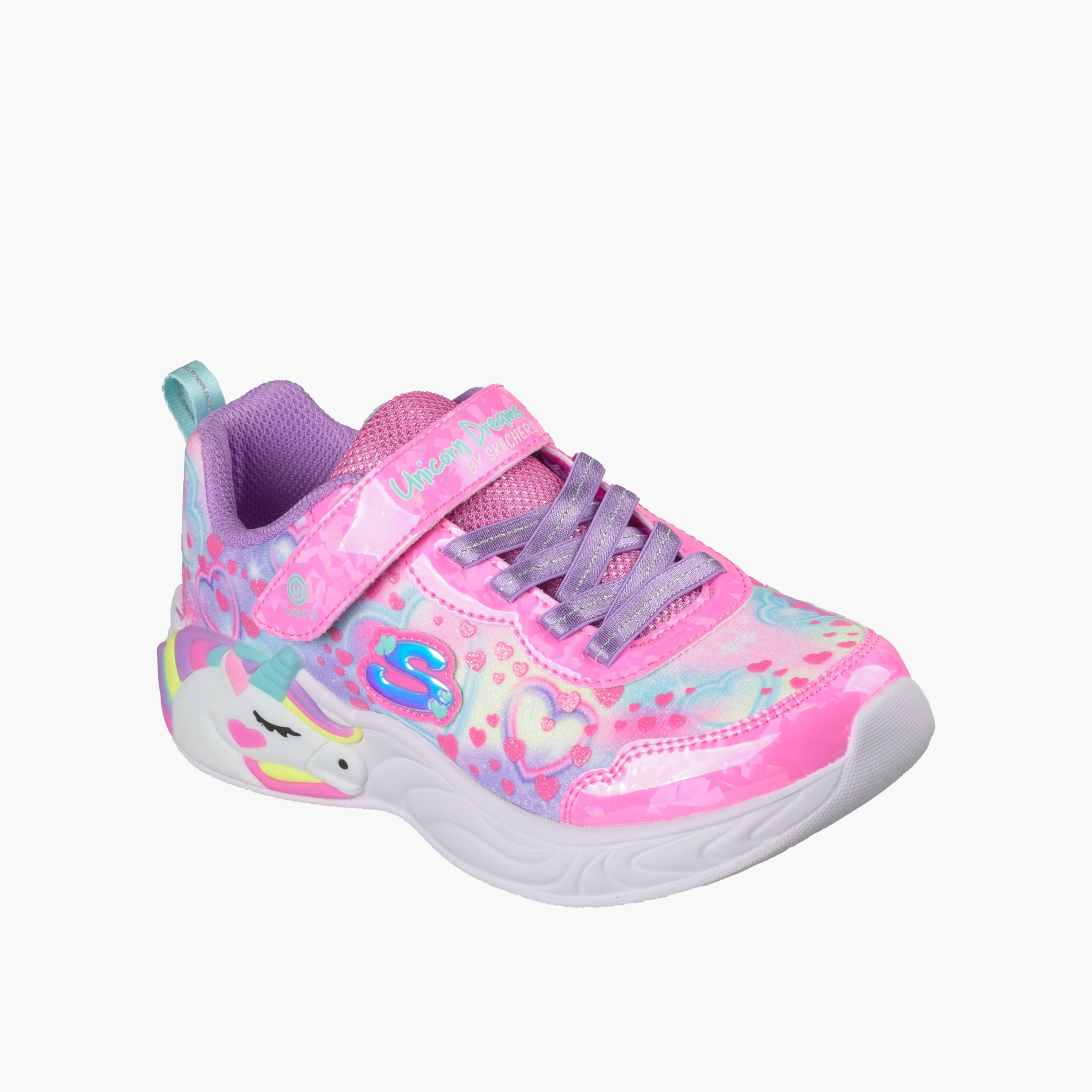 Skechers Girls UNICORN DREAMS Light-Up Sports Shoes-sports-girls-shoes-image-7