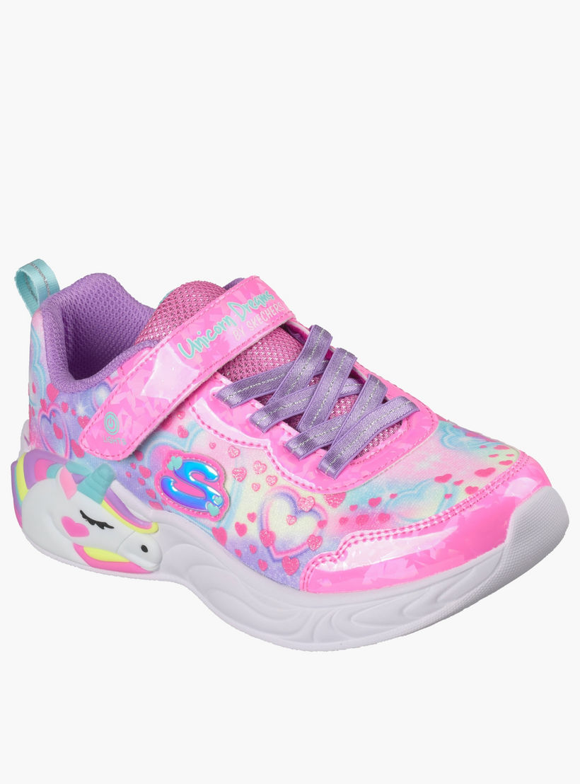 Skechers Girls UNICORN DREAMS Light-Up Sports Shoes-sports-girls-shoes-image-7