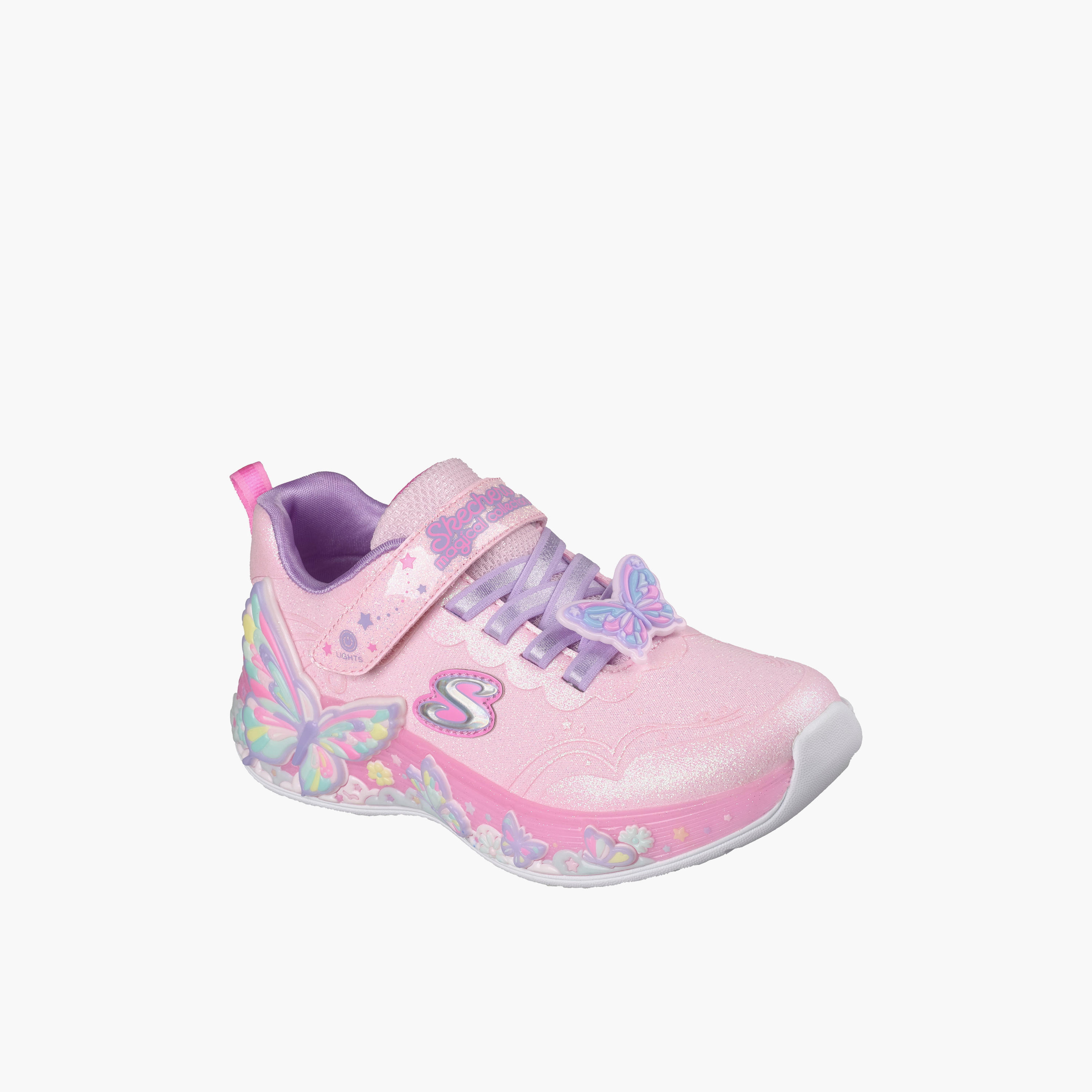 Skechers Girls BUTTERFLY BLISS Hook & Loop Sneakers-girls-shoes-sneakers-image-1