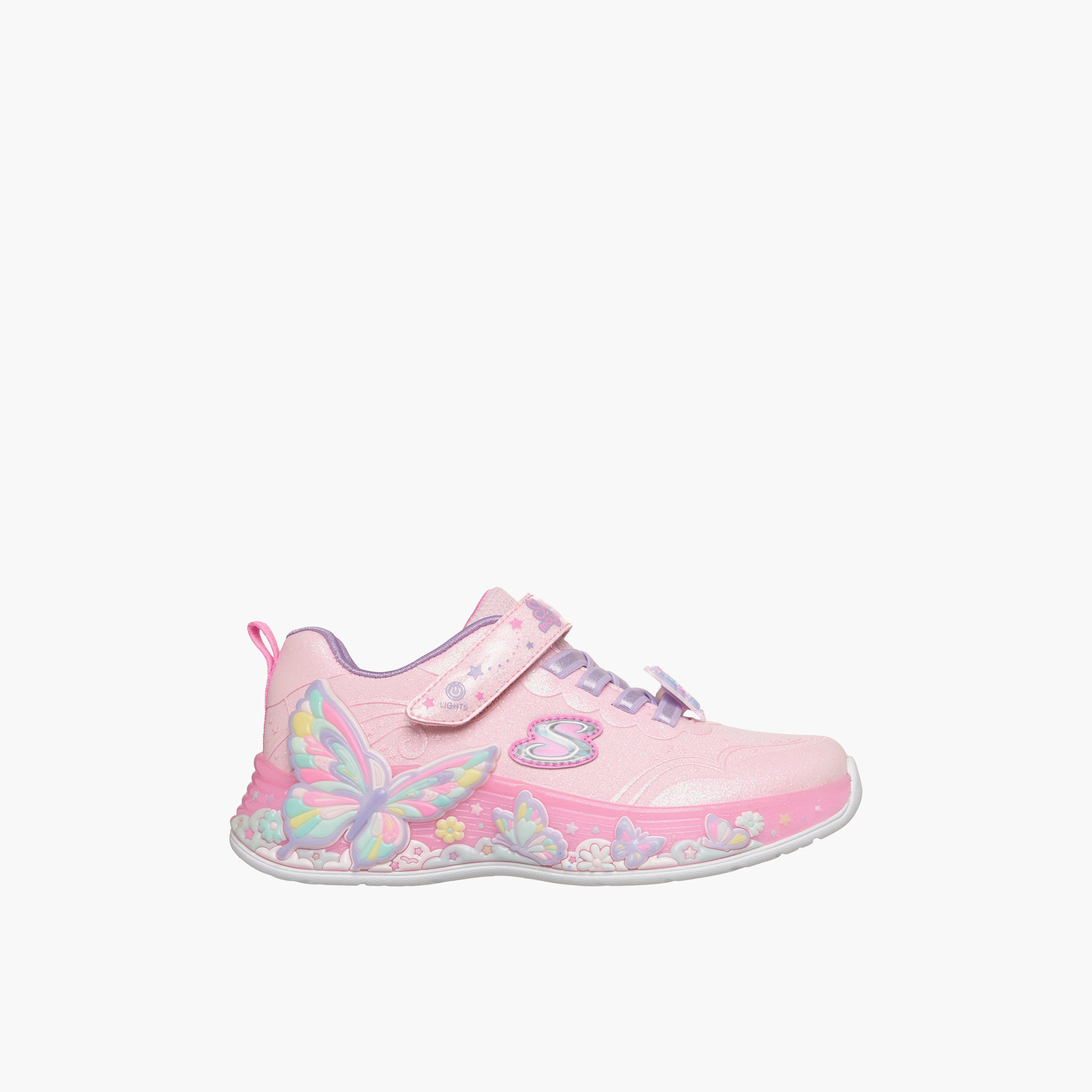 Skechers Girls BUTTERFLY BLISS Hook & Loop Sneakers-girls-shoes-sneakers-image-4
