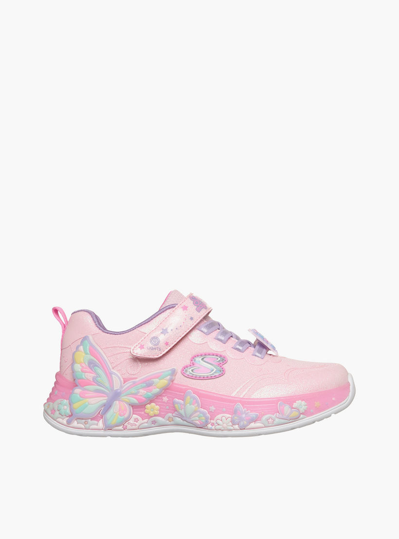 Skechers Girls BUTTERFLY BLISS Hook & Loop Sneakers-girls-shoes-sneakers-image-4