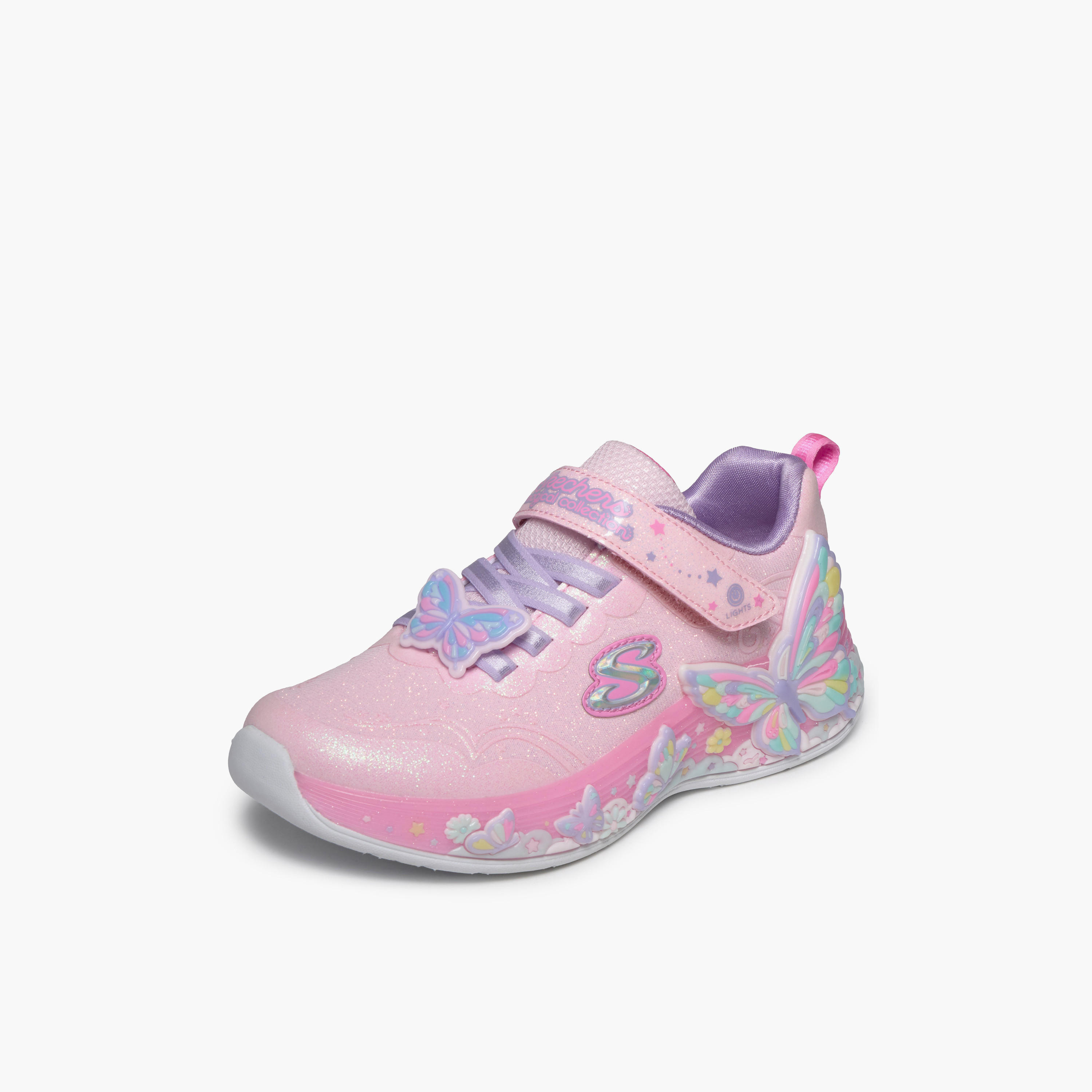 Skechers Girls BUTTERFLY BLISS Hook & Loop Sneakers-girls-shoes-sneakers-image-5