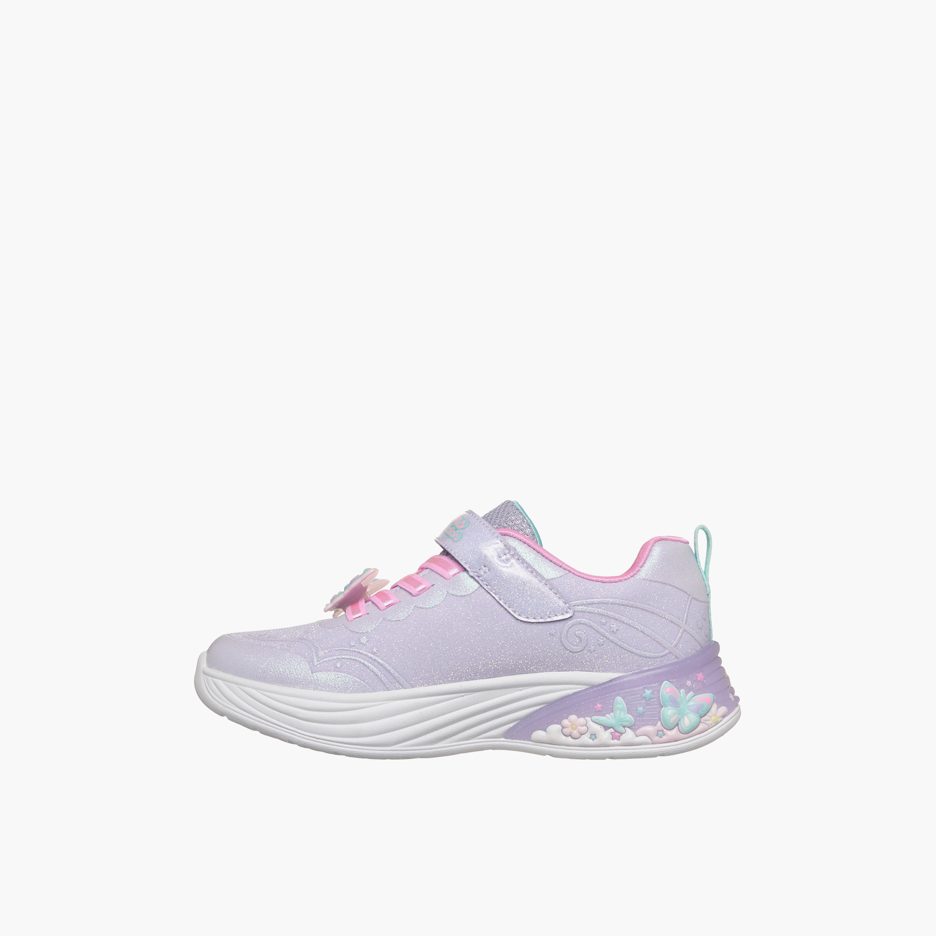 حذاء سنيكرز باترفلاي بليس بشريط إغلاق لاصق للبنات من سكيتشرز-girls-shoes-sneakers-image-6