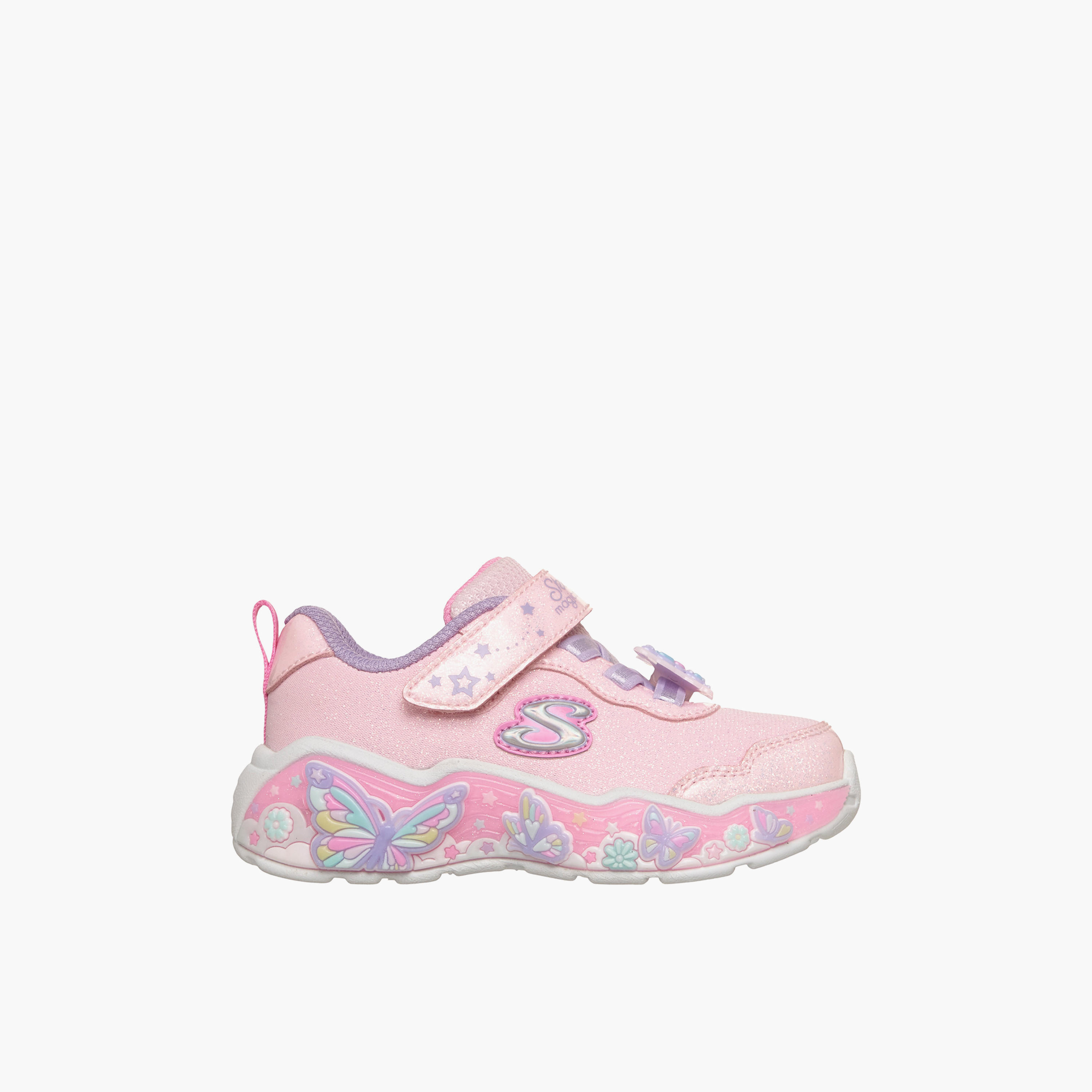 Skechers Girls LIL BUTTERFLY BLISS Hook & Loop Sneakers-girls-shoes-sneakers-image-4