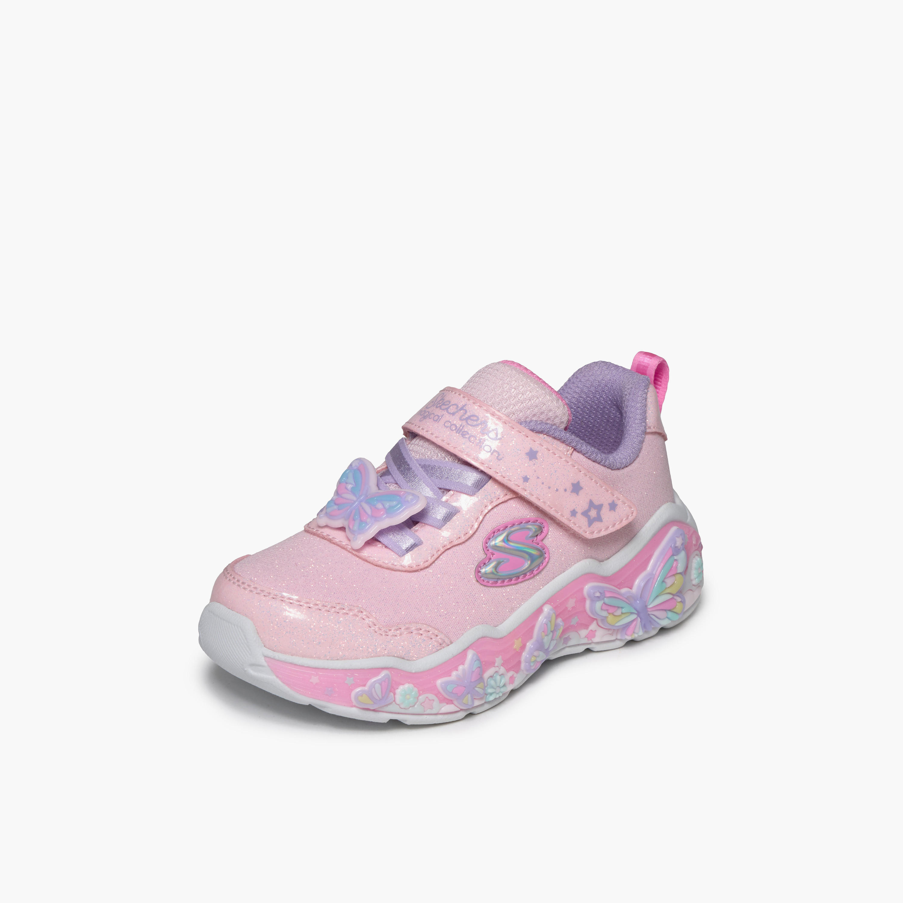 Skechers Girls LIL BUTTERFLY BLISS Hook & Loop Sneakers-girls-shoes-sneakers-image-5