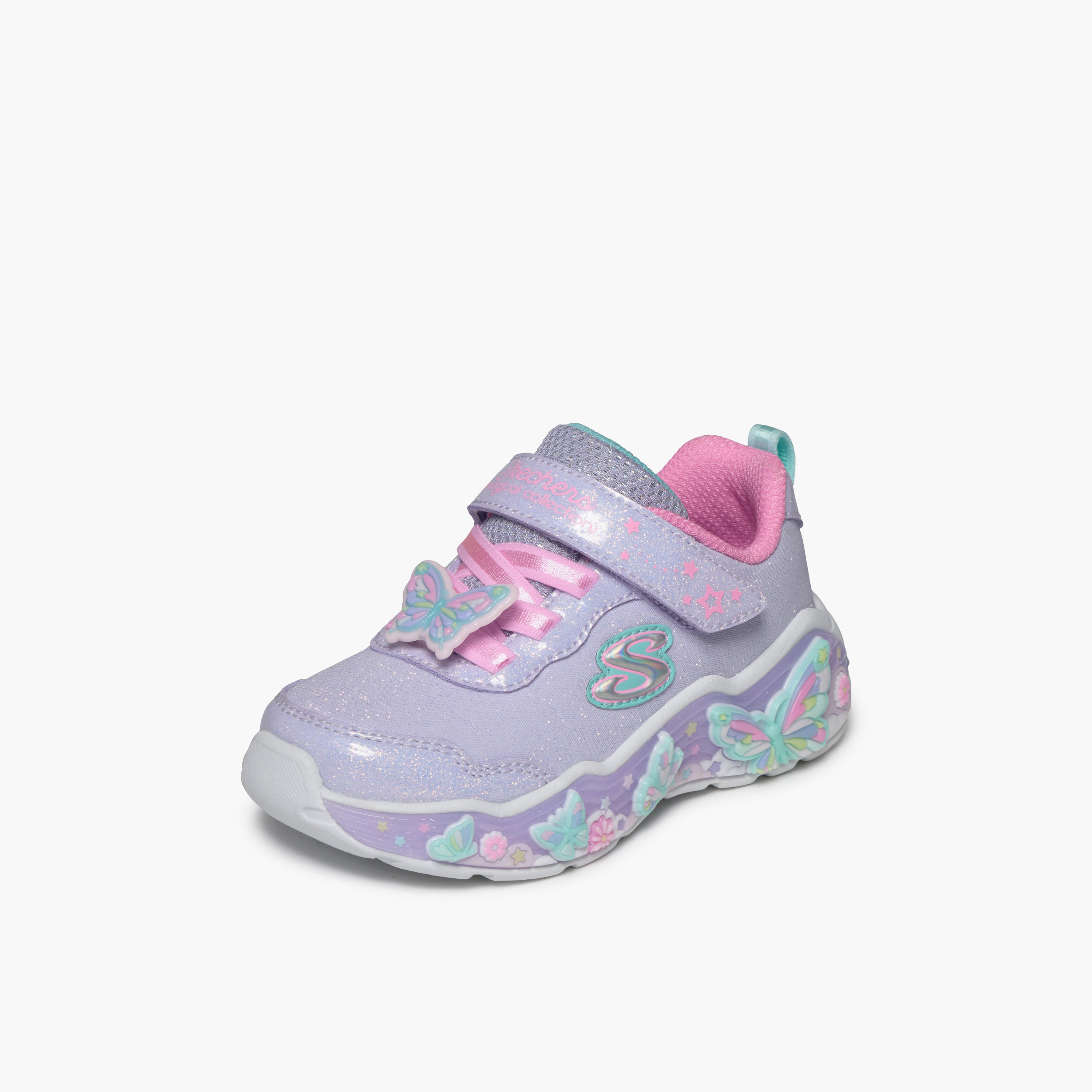 Skechers Girls LIL BUTTERFLY BLISS Hook & Loop Sneakers-girls-shoes-sneakers-image-5