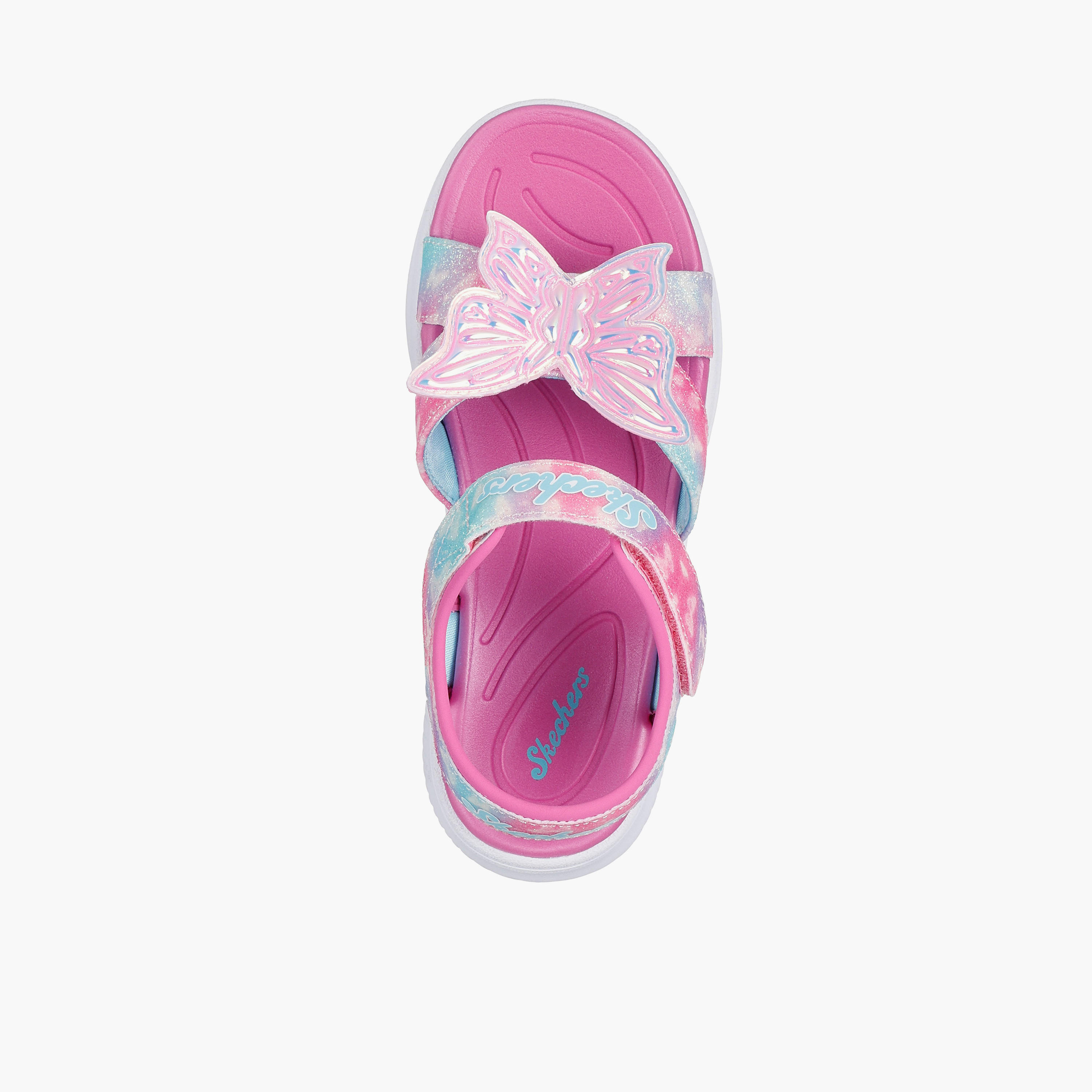 Skechers Girls JUMPSTERS Hook & Loop Light-Up Sandals - 303109L-PKMT-CP-girls-shoes-sandals-image-3