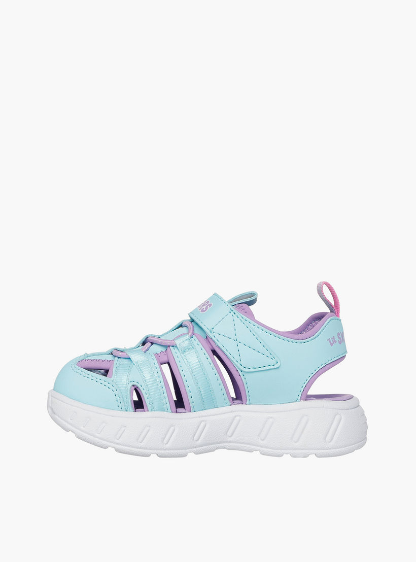 Skechers PLAY SCENE SPLASH Sandals with Hook & Loop Closure - 303162N-TQLV-CP-baby-girls-shoes-sandals-image-3