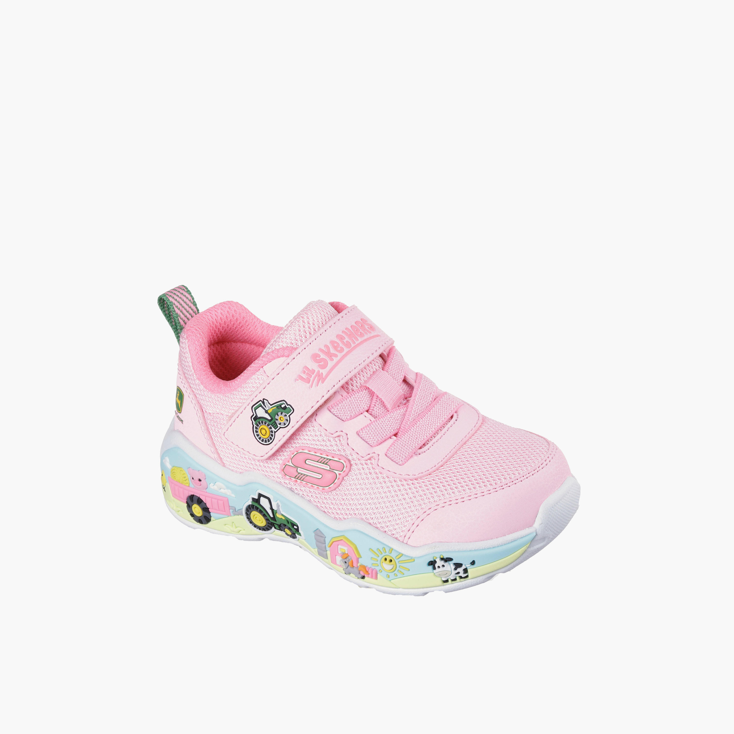 حذاء سنيكرز بلاي سين بشريط إغلاق لاصق للبنات من سكيتشرز-girls-shoes-sneakers-image-1
