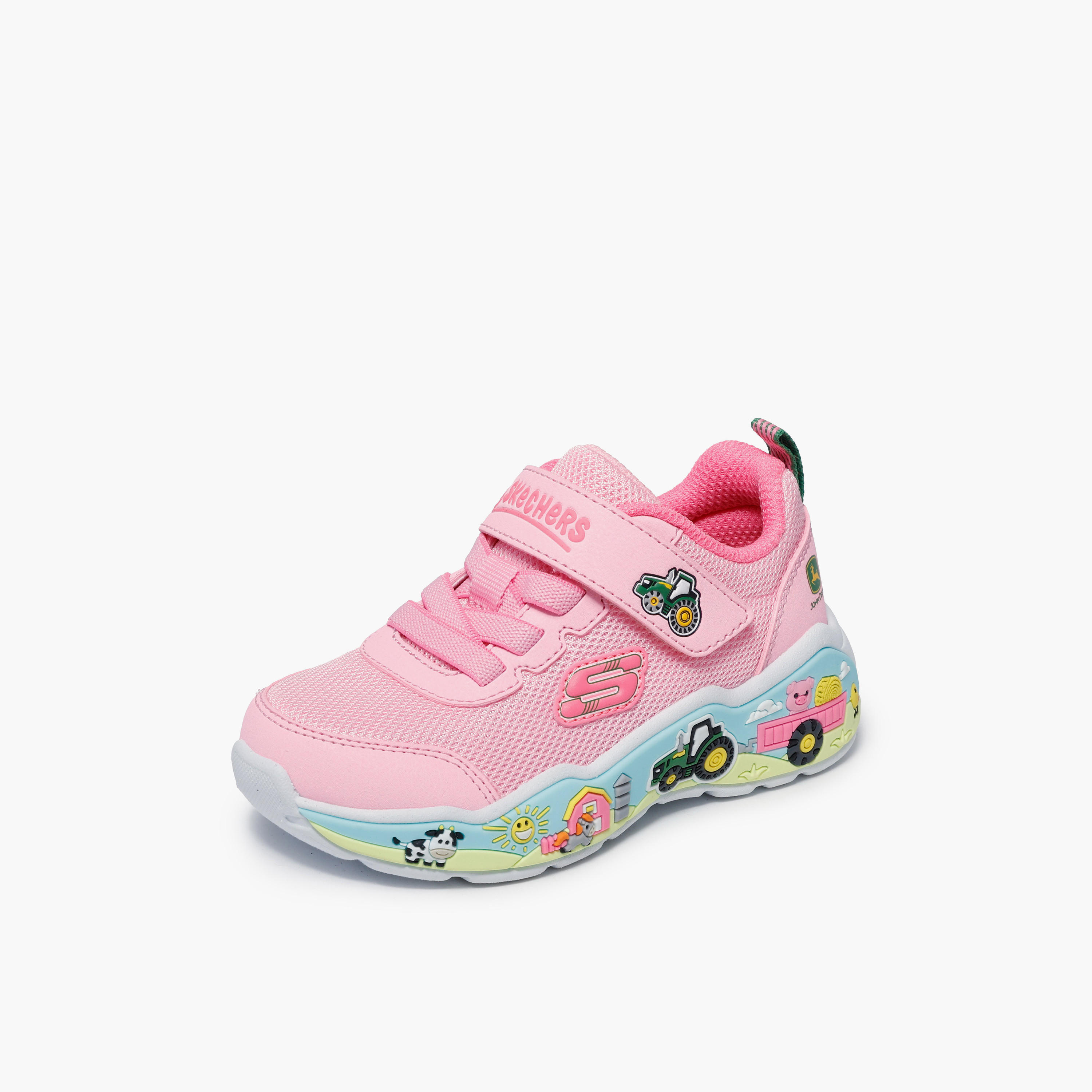 حذاء سنيكرز بلاي سين بشريط إغلاق لاصق للبنات من سكيتشرز-girls-shoes-sneakers-image-4