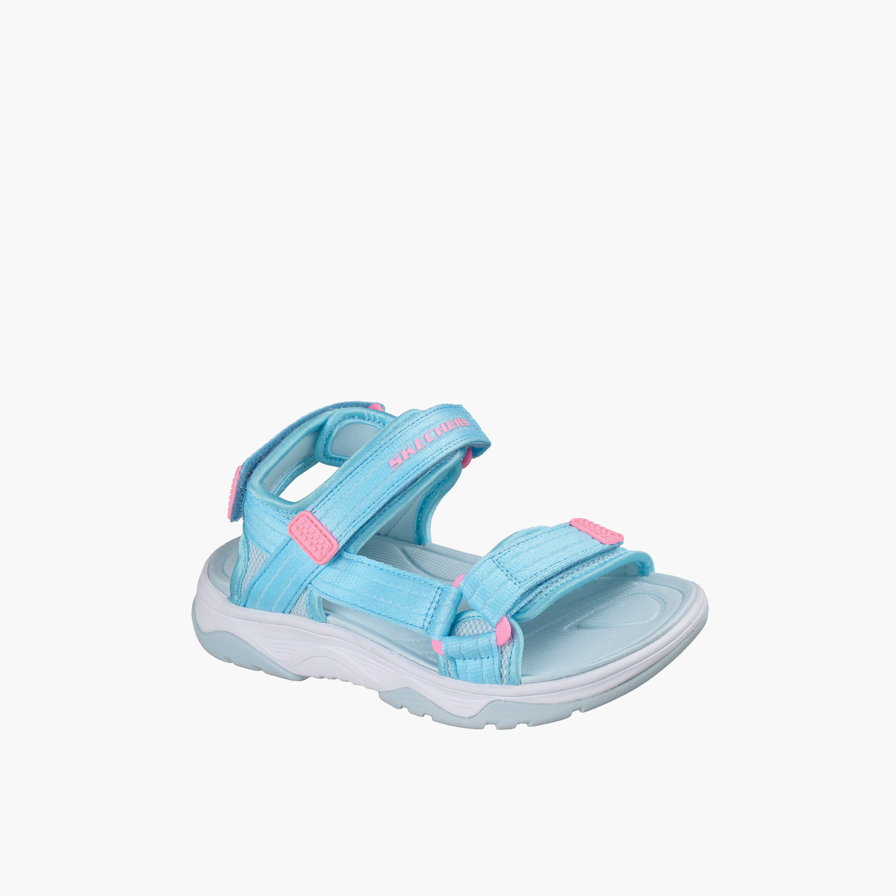 صندل مسطح بشريط إغلاق لاصق للبنات تريد سيكر من سكيتشرز-girls-shoes-sandals-image-1