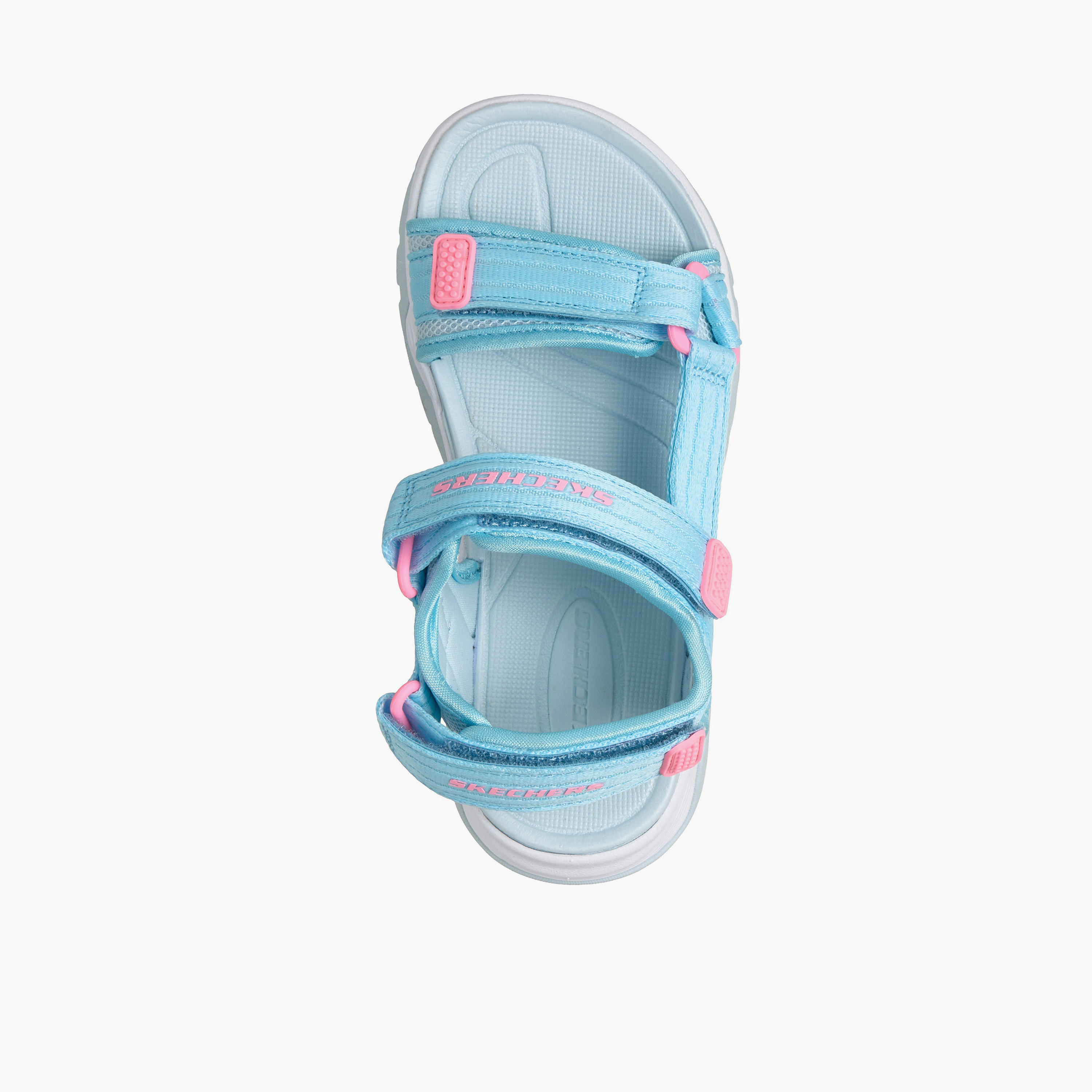 صندل مسطح بشريط إغلاق لاصق للبنات تريد سيكر من سكيتشرز-girls-shoes-sandals-image-2