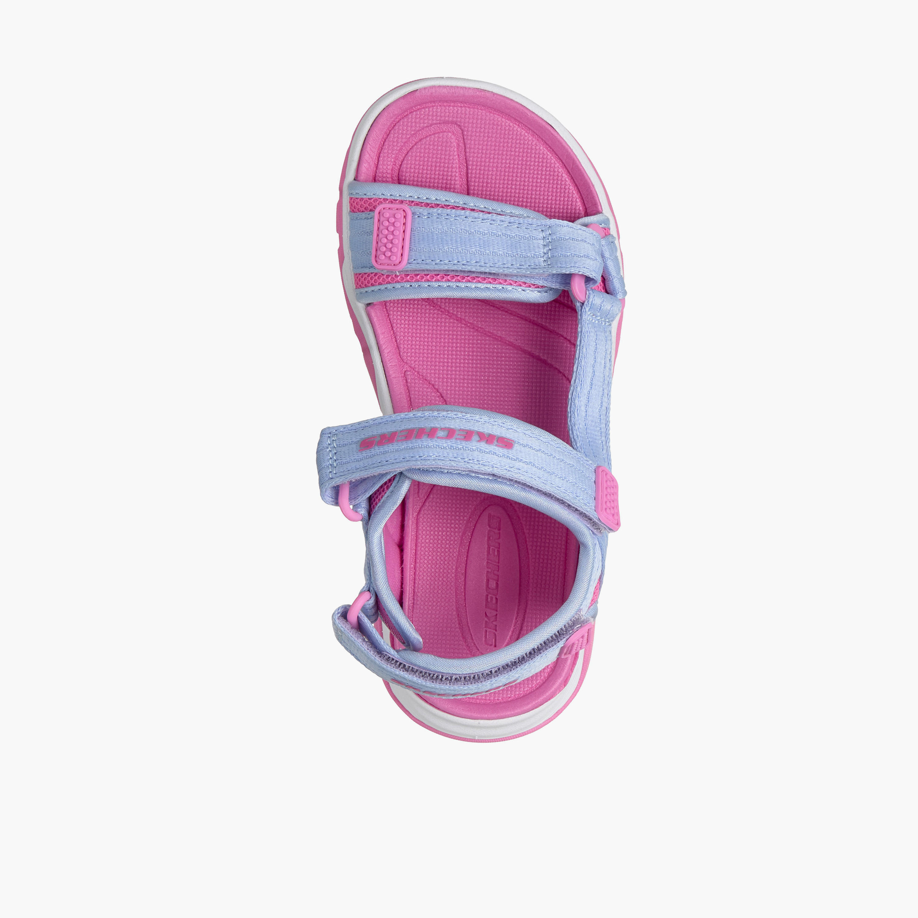 صندل مسطح بشريط إغلاق لاصق للبنات تريد سيكر من سكيتشرز-girls-shoes-sandals-image-2