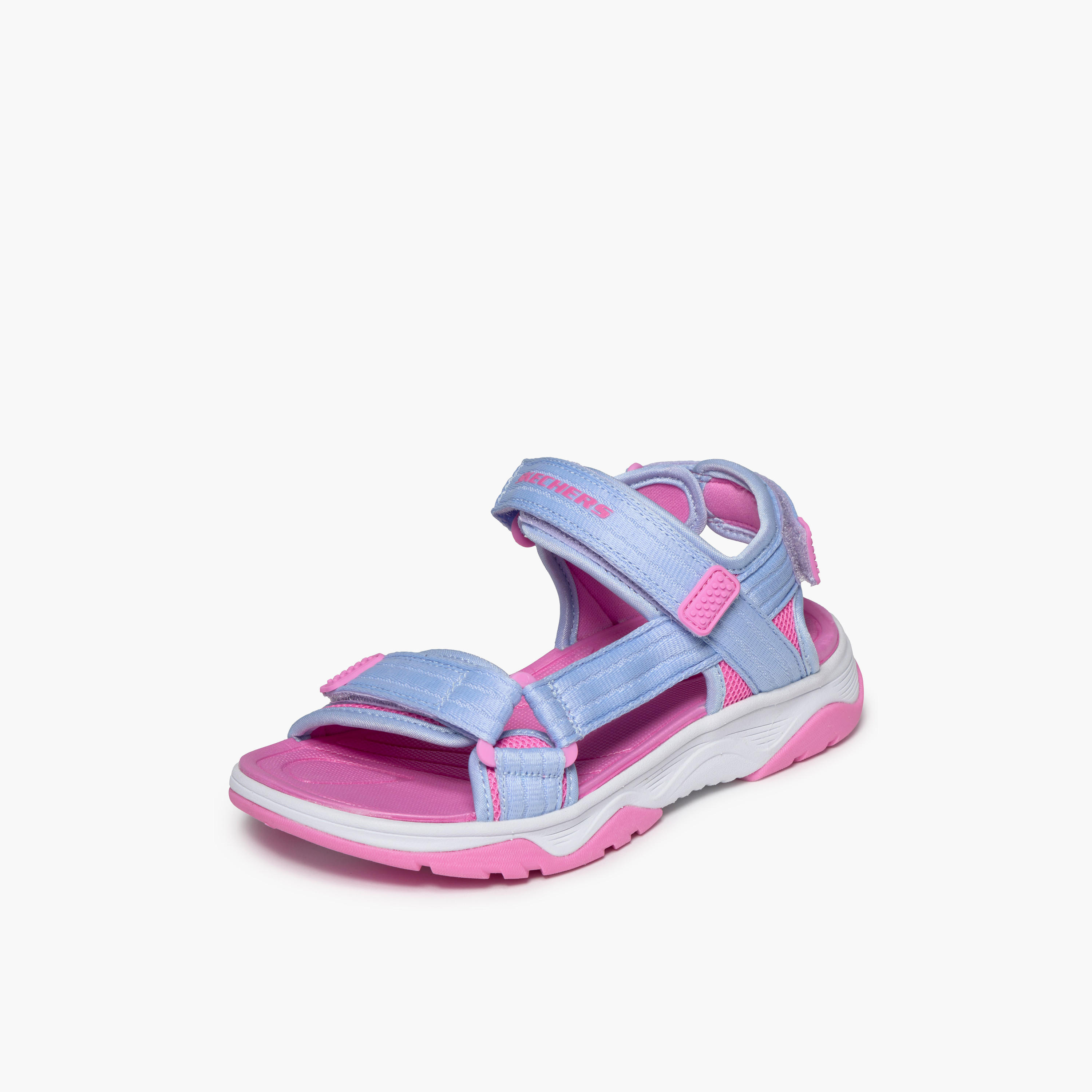 صندل مسطح بشريط إغلاق لاصق للبنات تريد سيكر من سكيتشرز-girls-shoes-sandals-image-4