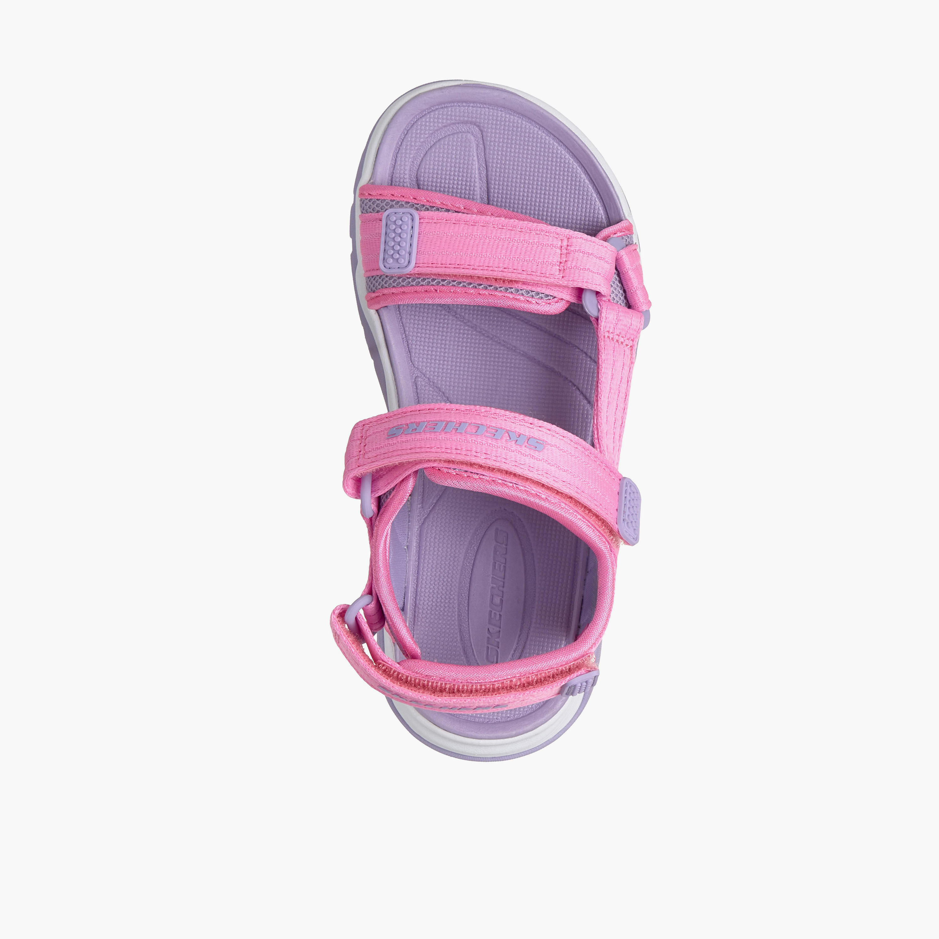 صندل مسطح بشريط إغلاق لاصق للبنات تريد سيكر من سكيتشرز-girls-shoes-sandals-image-2