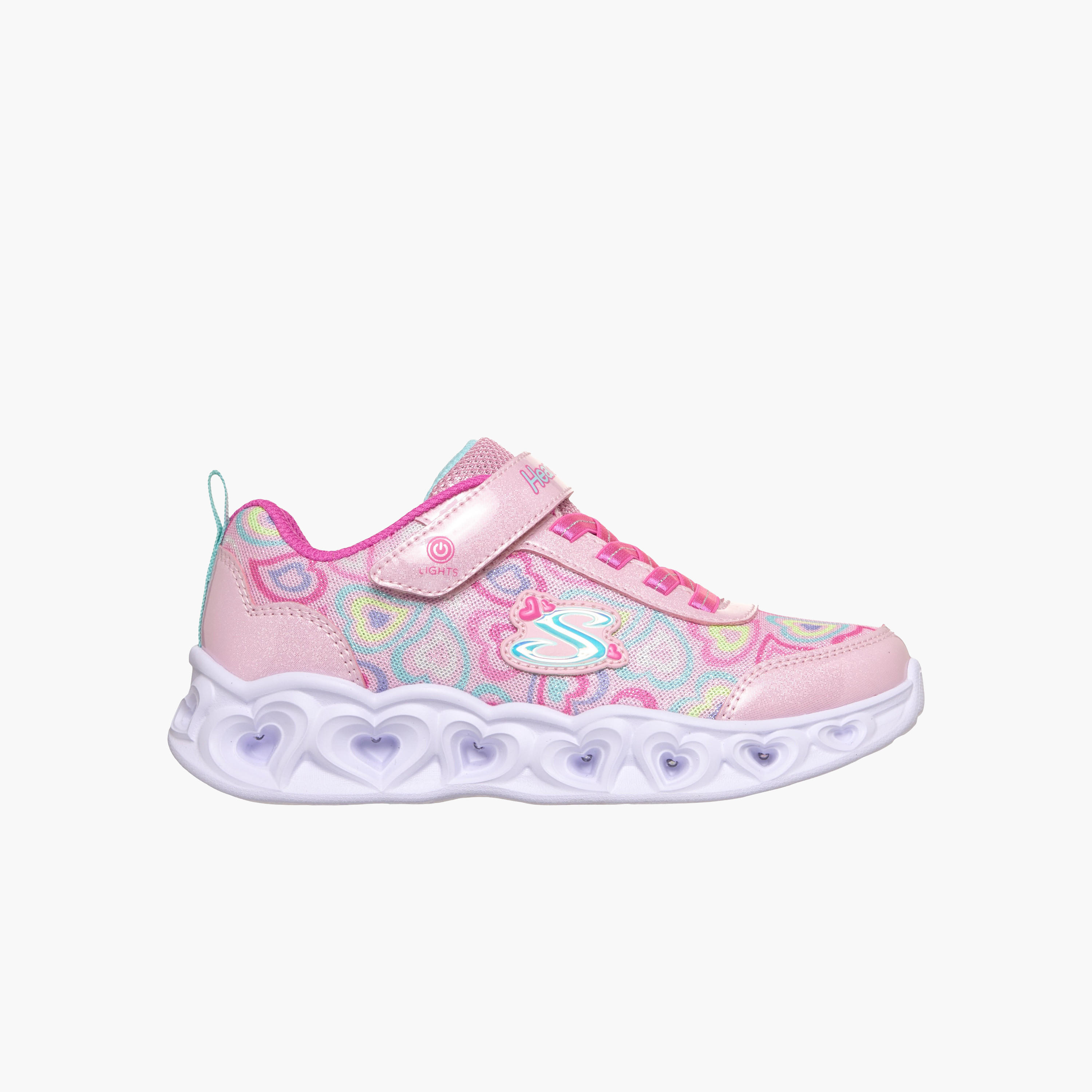 Skechers Girls Light-Up Hook & Loop Sports Shoes-girls-shoes-sneakers-image-1