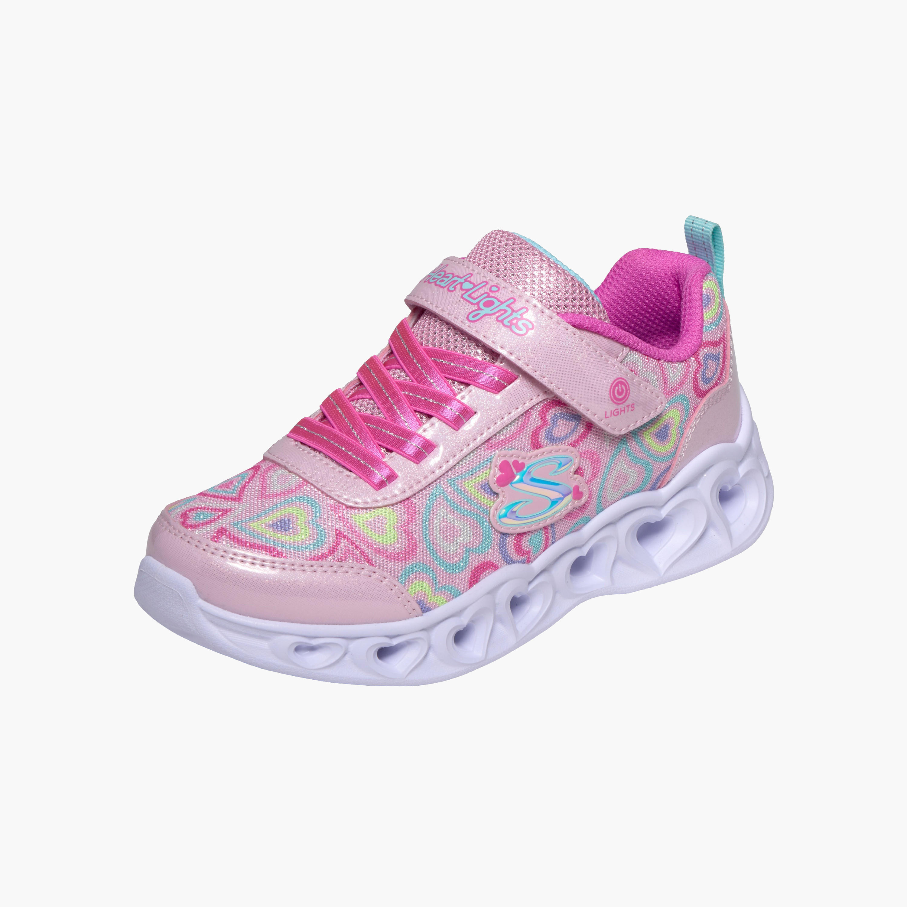 Skechers Girls Light-Up Hook & Loop Sports Shoes-girls-shoes-sneakers-image-3
