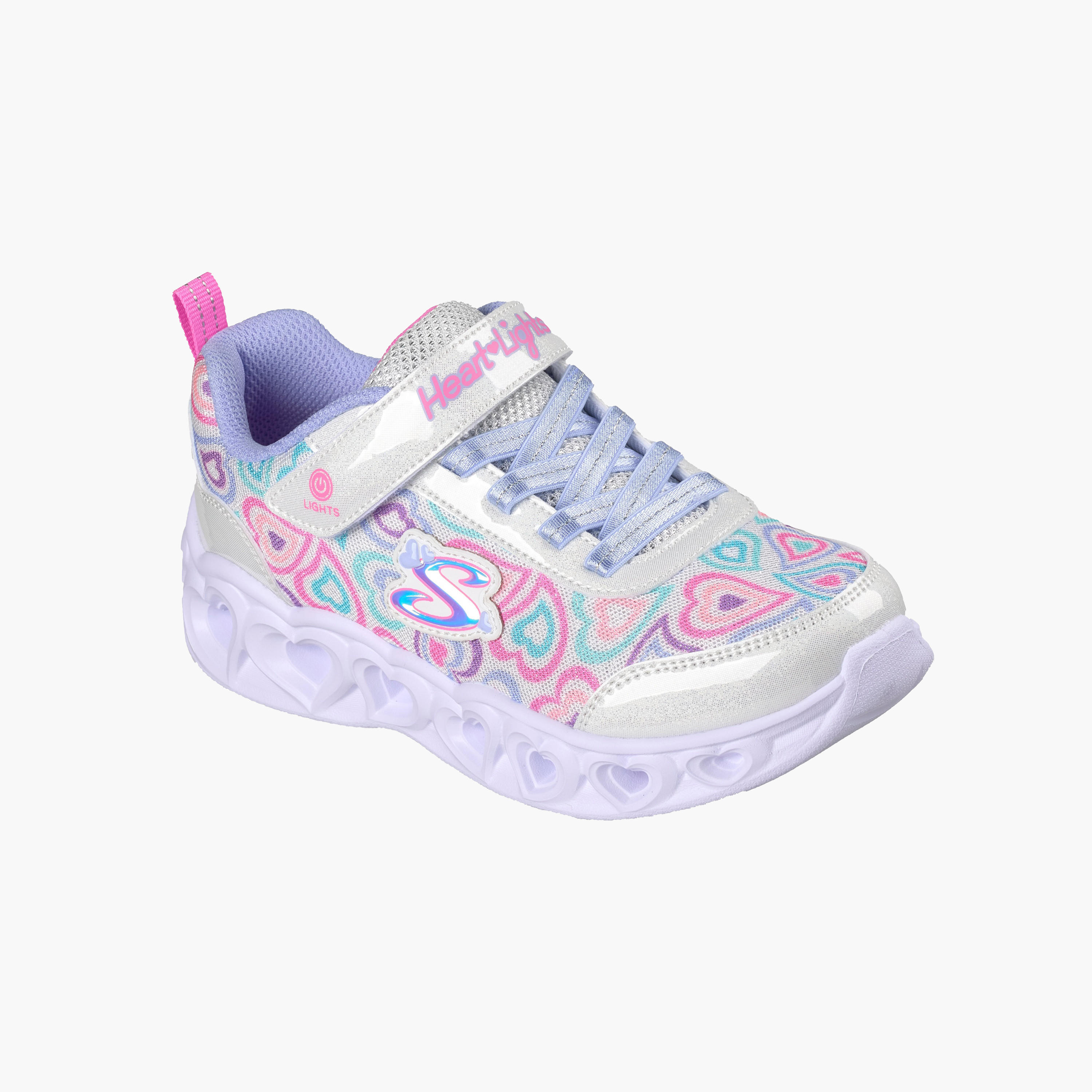 Skechers Girls Light-Up Hook & Loop Sports Shoes-girls-shoes-sneakers-image-4