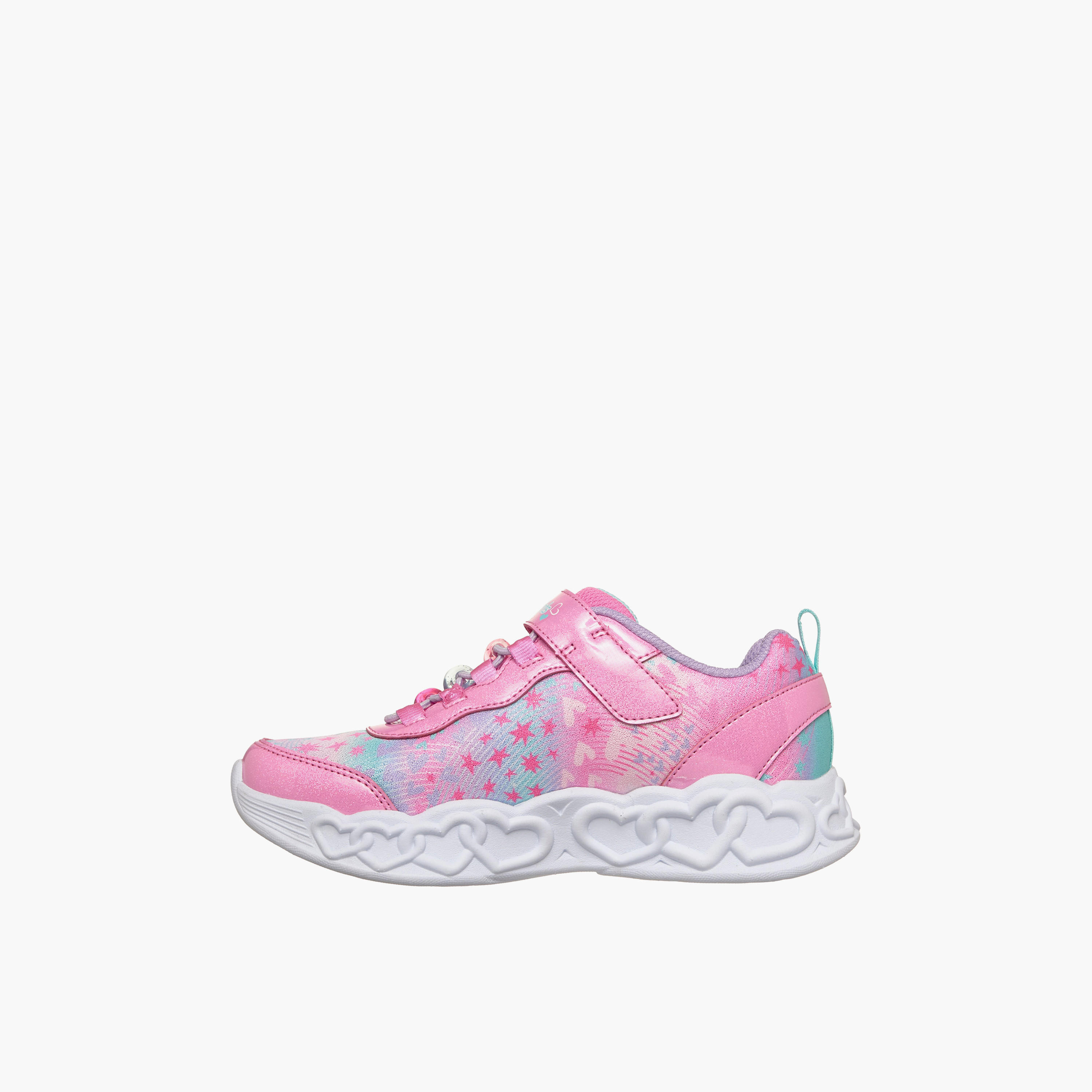 Skechers Girls INFINITE HEART LIGHTS Hook & Loop Sneakers-girls-shoes-sneakers-image-4