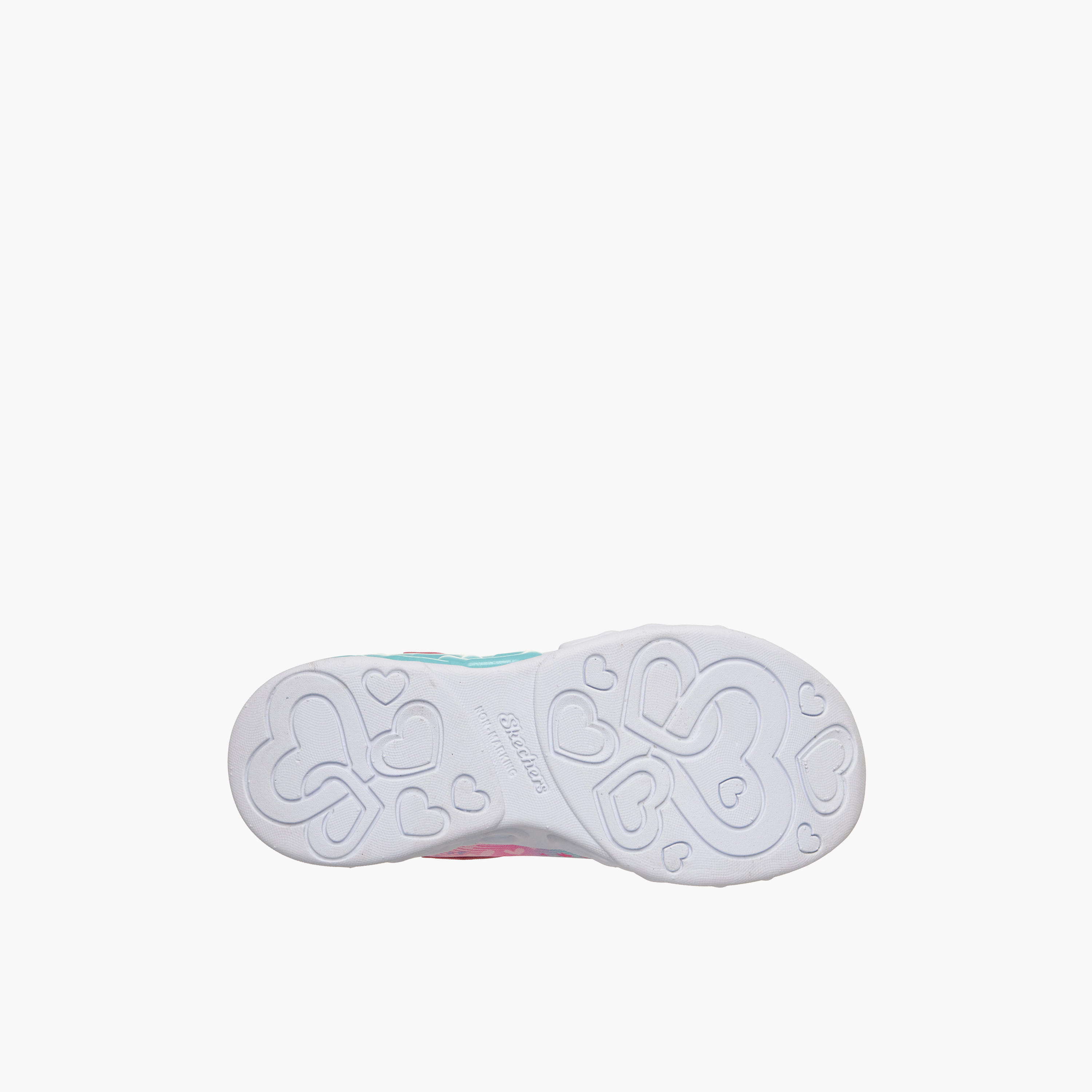 Skechers Girls INFINITE HEART LIGHTS Hook & Loop Sneakers-girls-shoes-sneakers-image-5