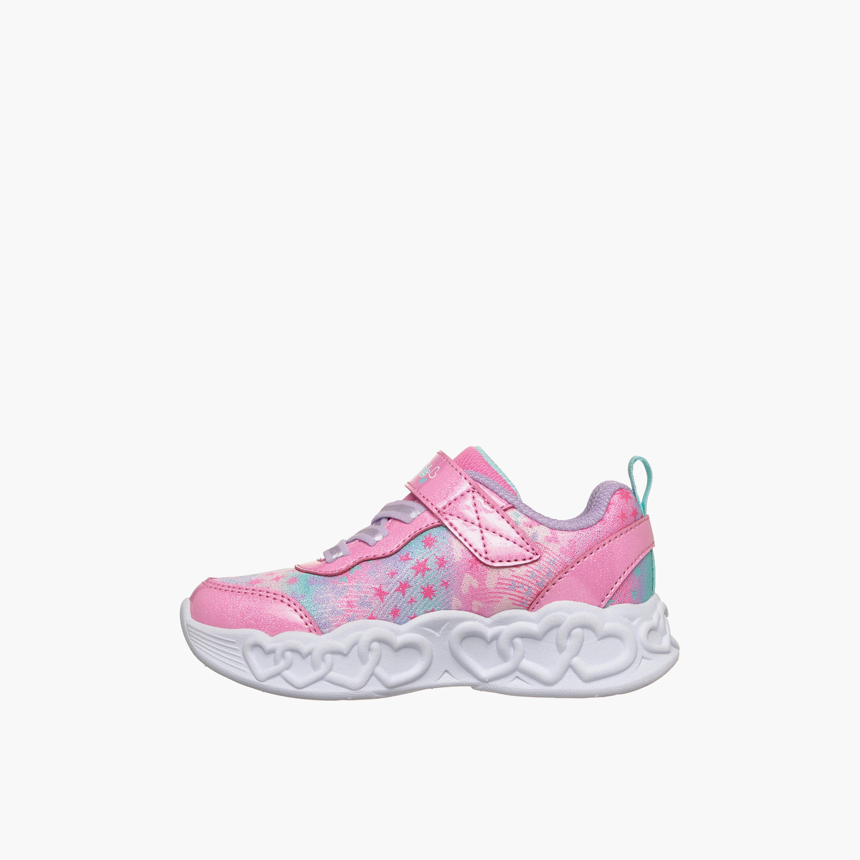 Skechers Girls INFINITE HEART LIGHTS Hook & Loop Light-Up Ankle Sneakers-girls-shoes-sneakers-image-6